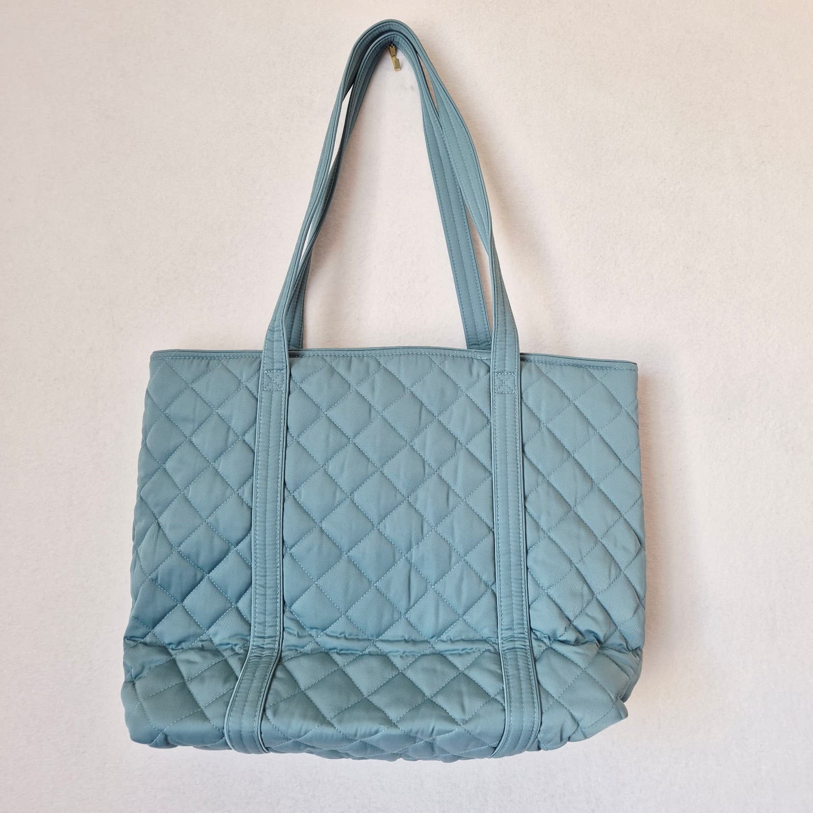 NWT VERA BRADLEY Performance Twill Tote Large 14"x19" Water Repellent Blue Oar - Thumbnail 4