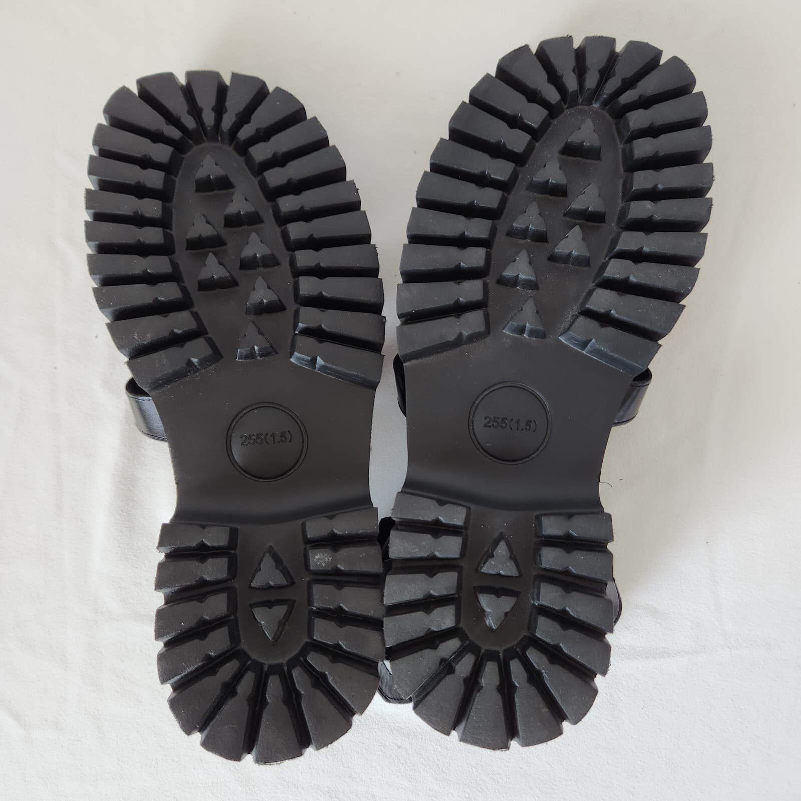 NWoB BEAU TODAY Leather Gladiator Sandals Open Toe Ankle Strap Platform Black 10 - Thumbnail 12
