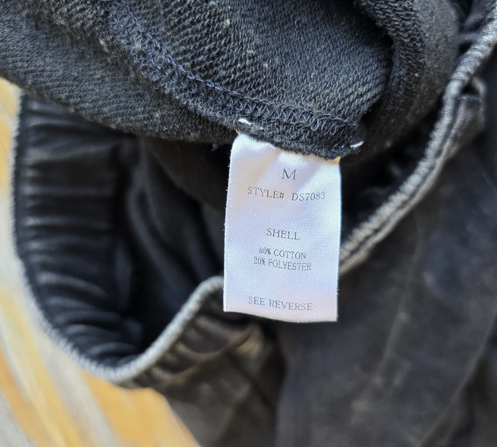 Oli & Hali Washed Terry Jogger Sweatpant Elastic Waist Drawstring Pocket Black M - Thumbnail 9