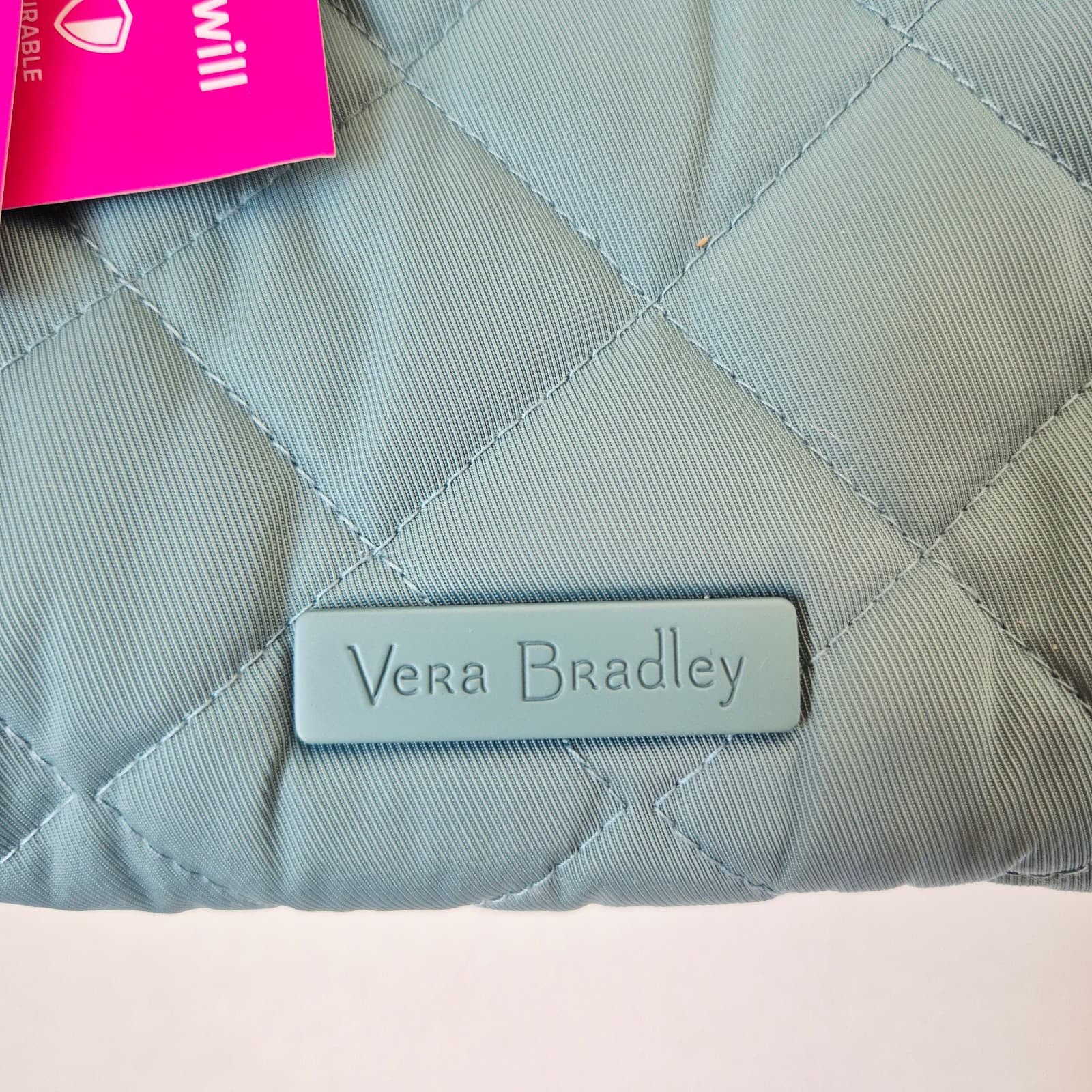 NWT VERA BRADLEY Performance Twill Tote Large 14"x19" Water Repellent Blue Oar - Thumbnail 3