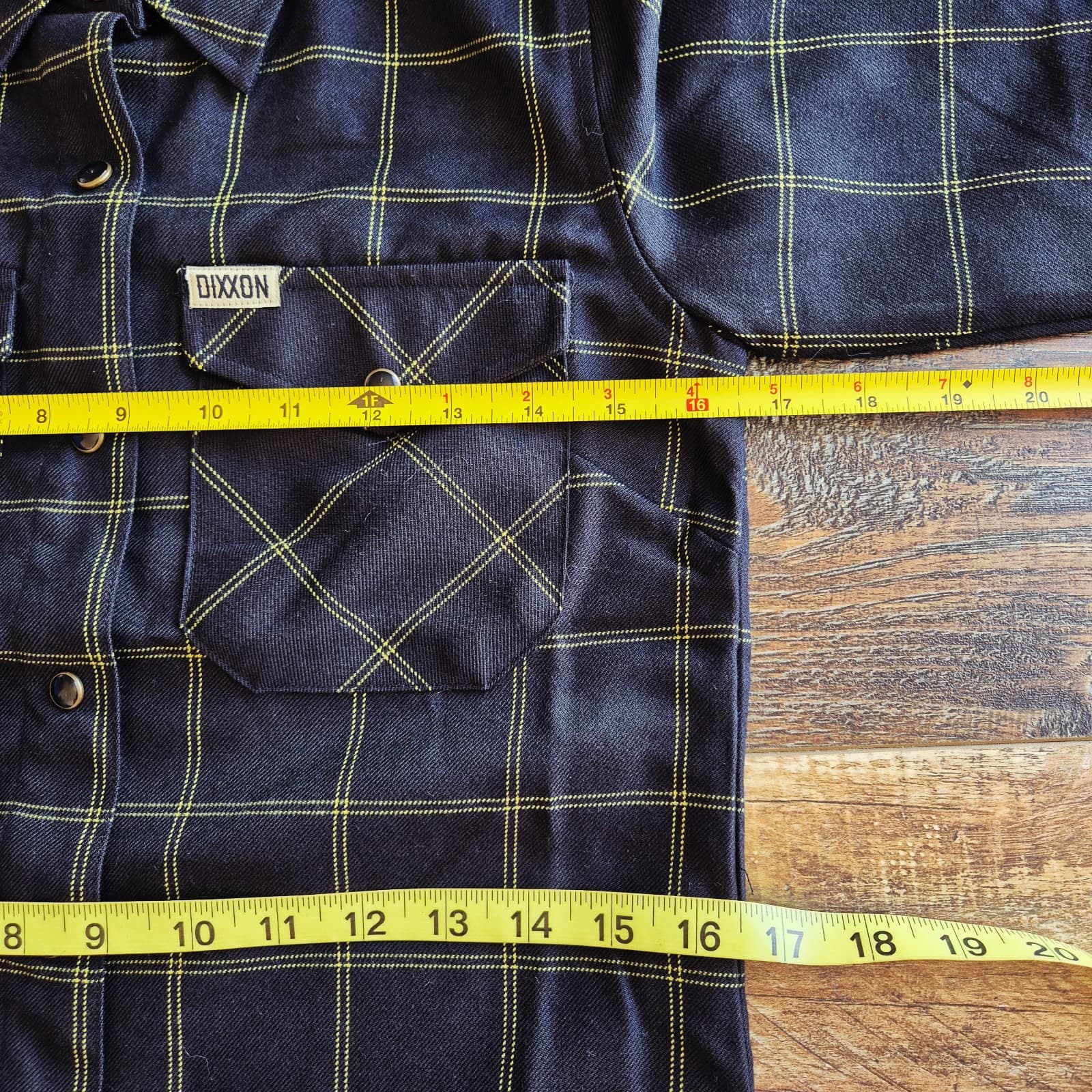 NWT DIXXON Flannel Co. Stay Gold Snap-Up Shirt Long Sleeve Black Check Women's S - Thumbnail 13