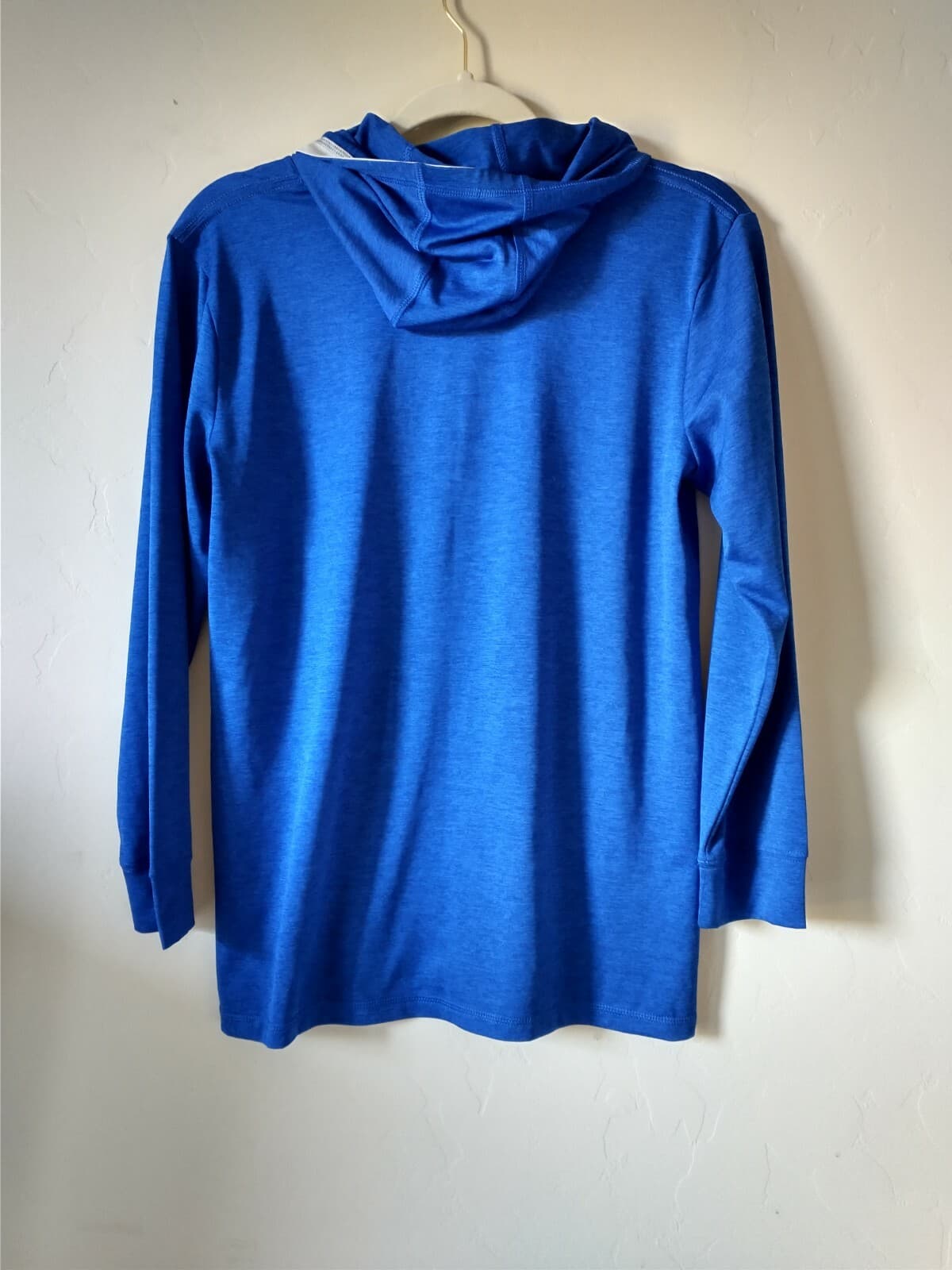 Adidas Boy Hood Long Sleeve Shirt Sweatshirt Pullover Blue Sz.L (14-15) - Thumbnail 3