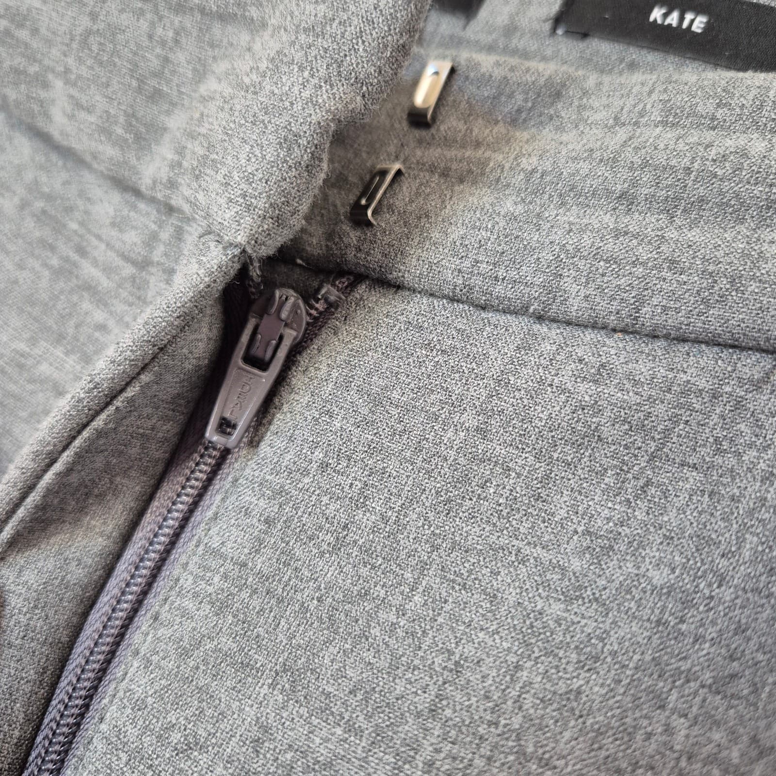 J.Crew Women's 10-Tall Kate Straight Leg Stretch Dress Pants Pocket Grey #BK253 - Thumbnail 5