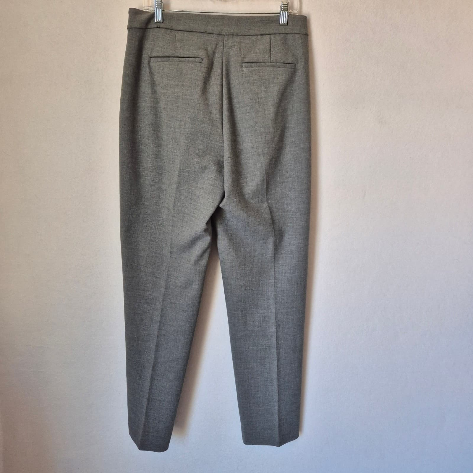 J.Crew Women's 10-Tall Kate Straight Leg Stretch Dress Pants Pocket Grey #BK253 - Thumbnail 7