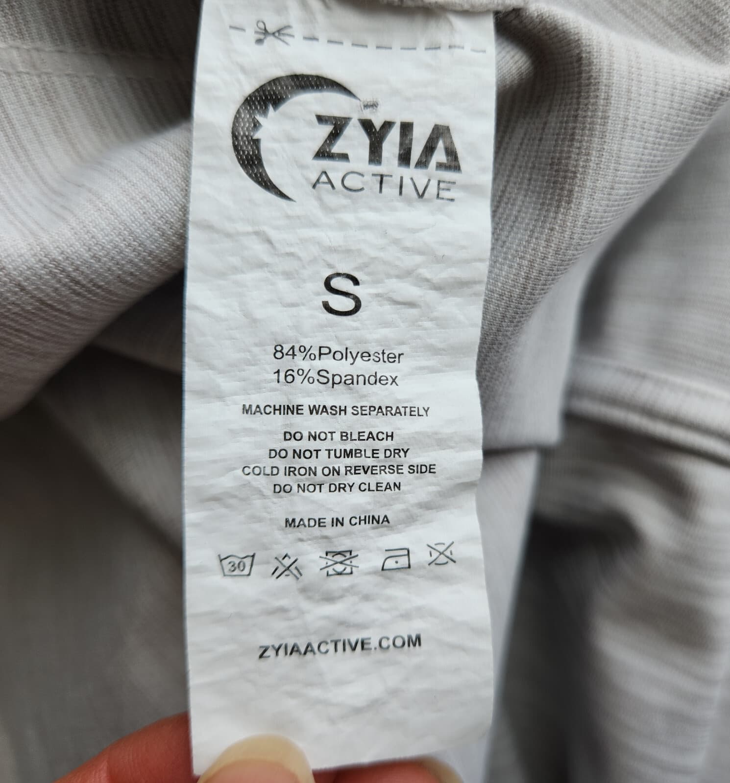 Zyia Active Yoga Shawl Wrap Long Sleeve Pullover Thumb Holes Light Grey Women S - Thumbnail 10