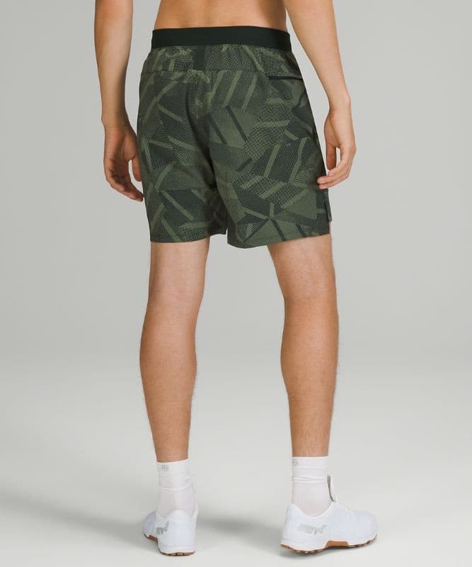 Lululemon License to Train Short 7" Linerless Fragmentize Green Twill Camo Men L - Thumbnail 6