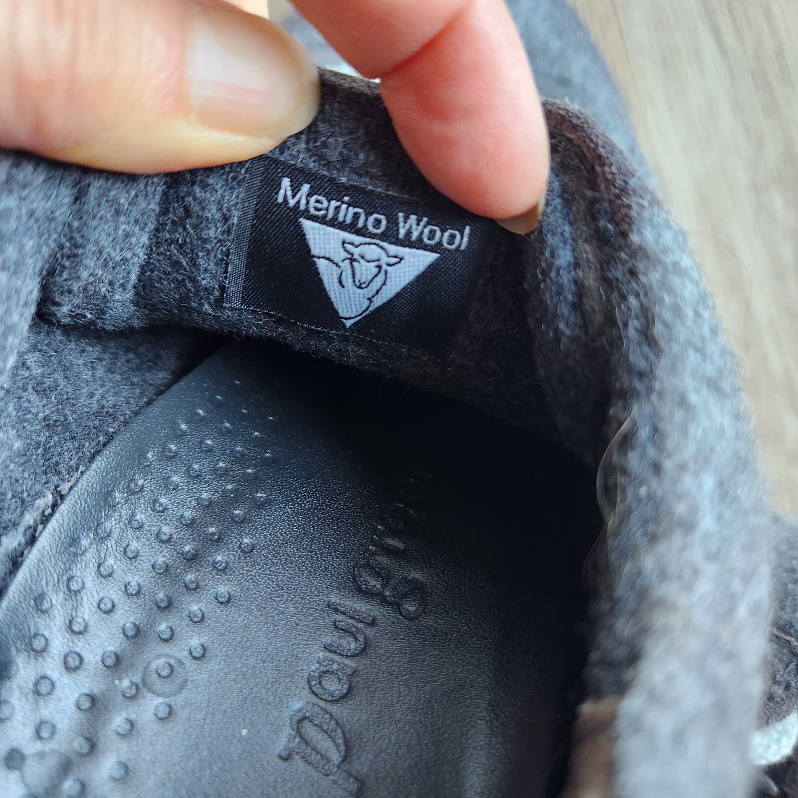 Paul Green Josie Sneakers Merino Wool Suede Super Soft Lace-Up Grey Women's US5 - Thumbnail 10