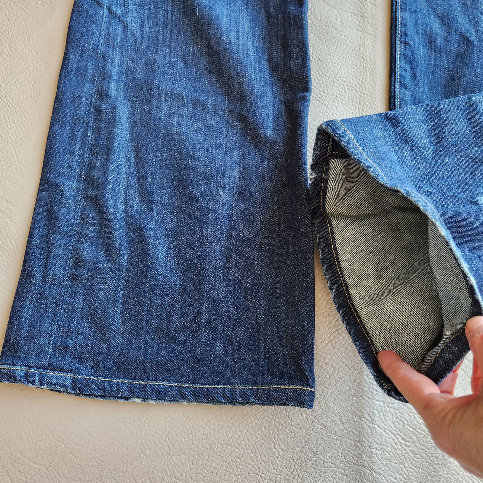 Citizens of Humanity Kelly Low Waist Bootcut Jeans Patch-Pocket Zip Blue Sz.31 - Thumbnail 4