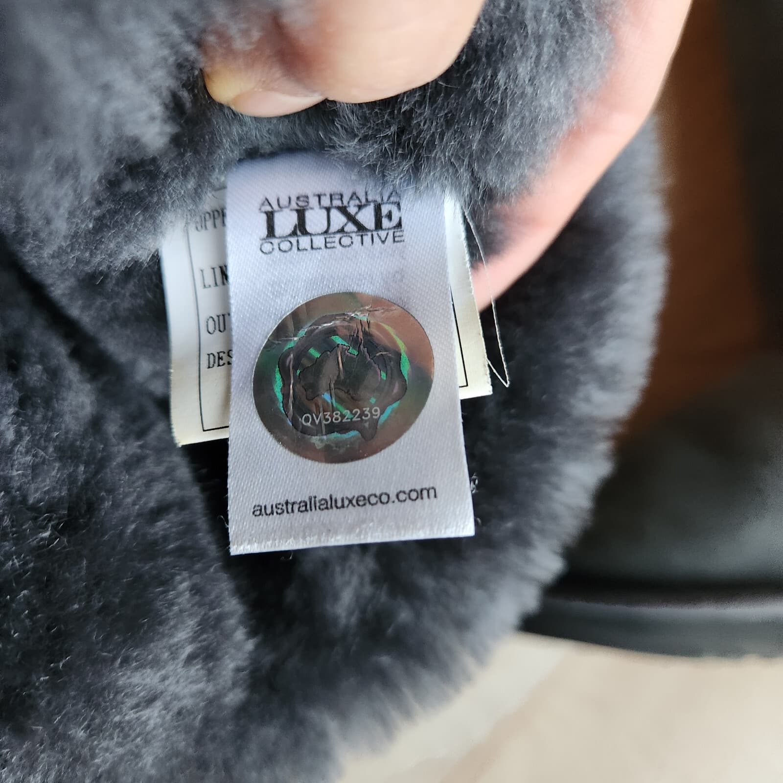 Australia Luxe Collective Sheepskin Suede Cosy Short Winter Boots Grey Women US8 - Thumbnail 13