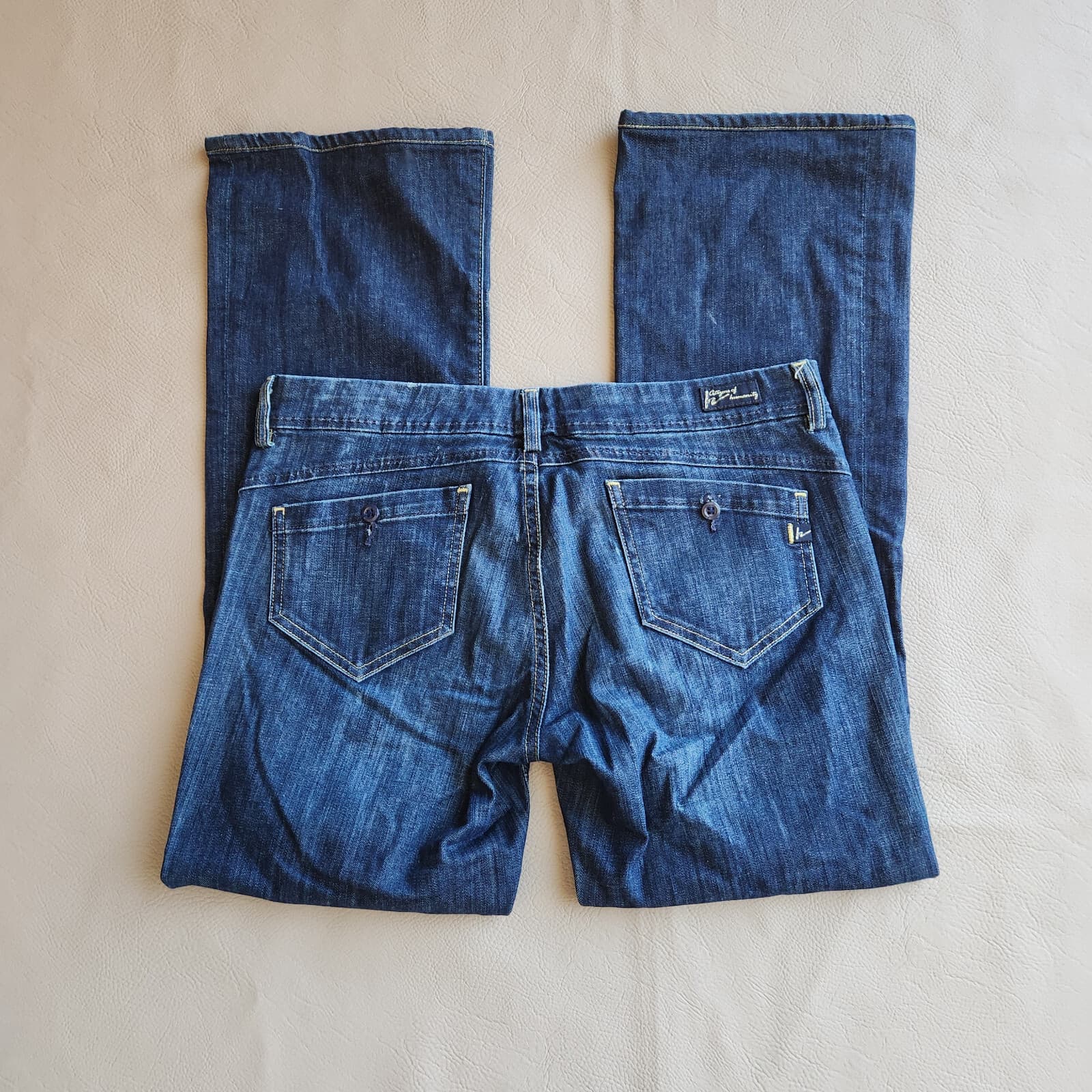 Citizens of Humanity Kelly Low Waist Bootcut Jeans Patch-Pocket Zip Blue Sz.31 - Thumbnail 6