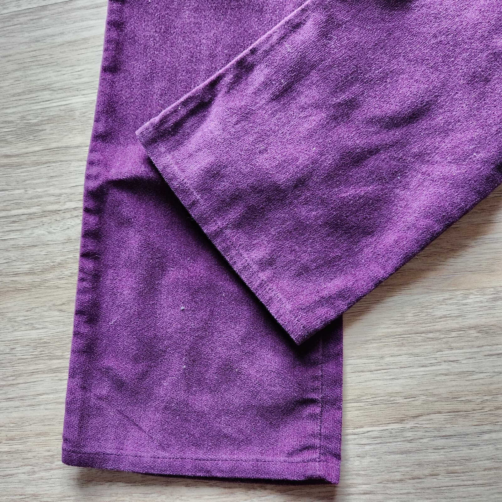 Vintage'90s NWT Levi's 917 Made in USA Corduroy Boot Cut Jeans Purple Sz.5 JR M - Thumbnail 3
