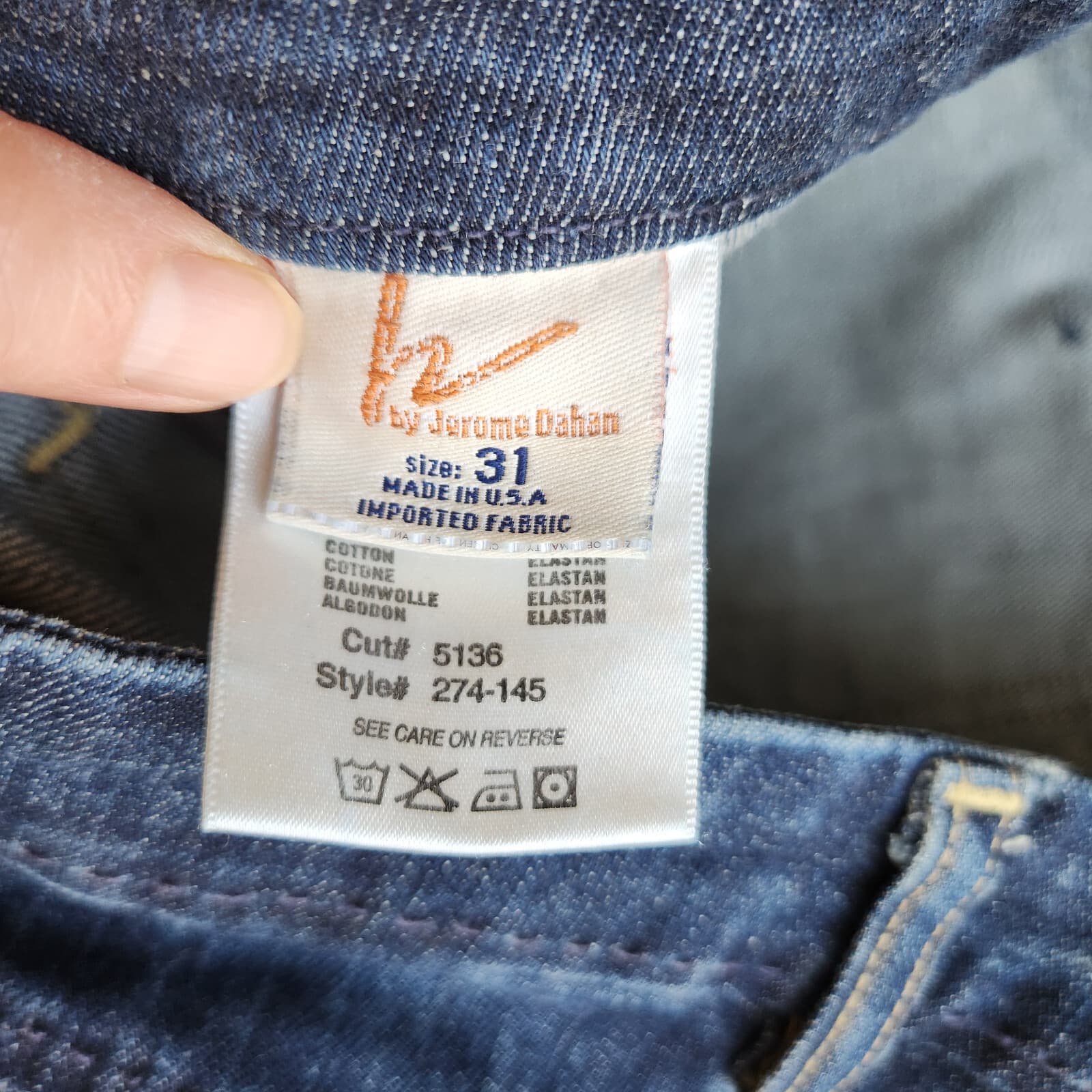 Citizens of Humanity Kelly Low Waist Bootcut Jeans Patch-Pocket Zip Blue Sz.31 - Thumbnail 9