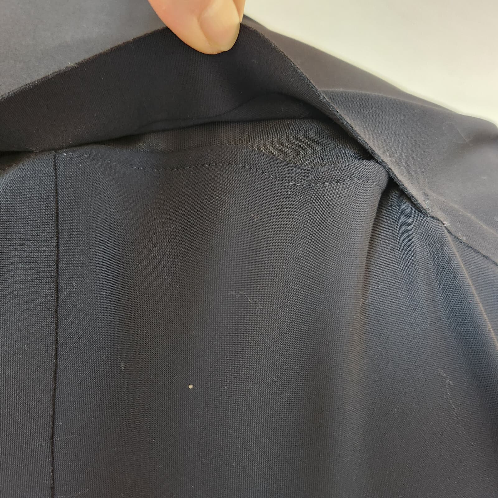 Athleta Interstellar Blazer Traval Career Stretch Snap Zip-Pocket Black Sz.2 - Thumbnail 10