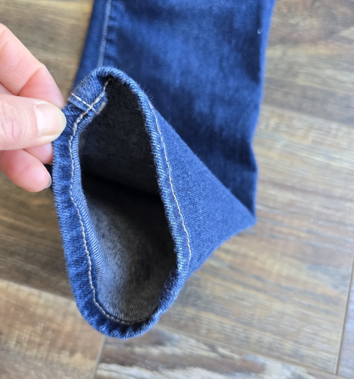 L'AGENCE Margot High Rise Crop Skinny Jeans Dark Wash Blue Cotton Hemp Women 29 - Thumbnail 7