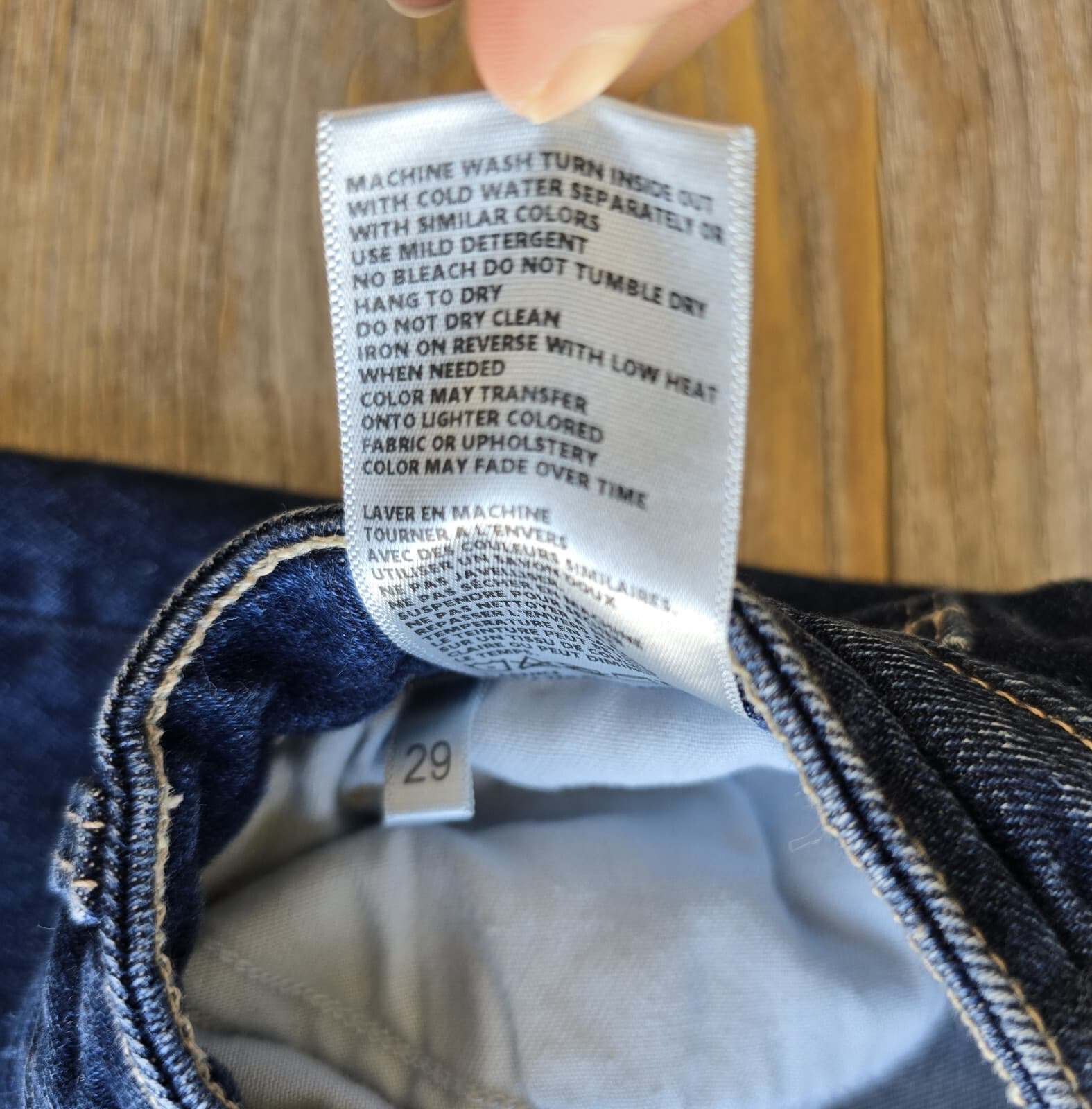 L'AGENCE Margot High Rise Crop Skinny Jeans Dark Wash Blue Cotton Hemp Women 29 - Thumbnail 10
