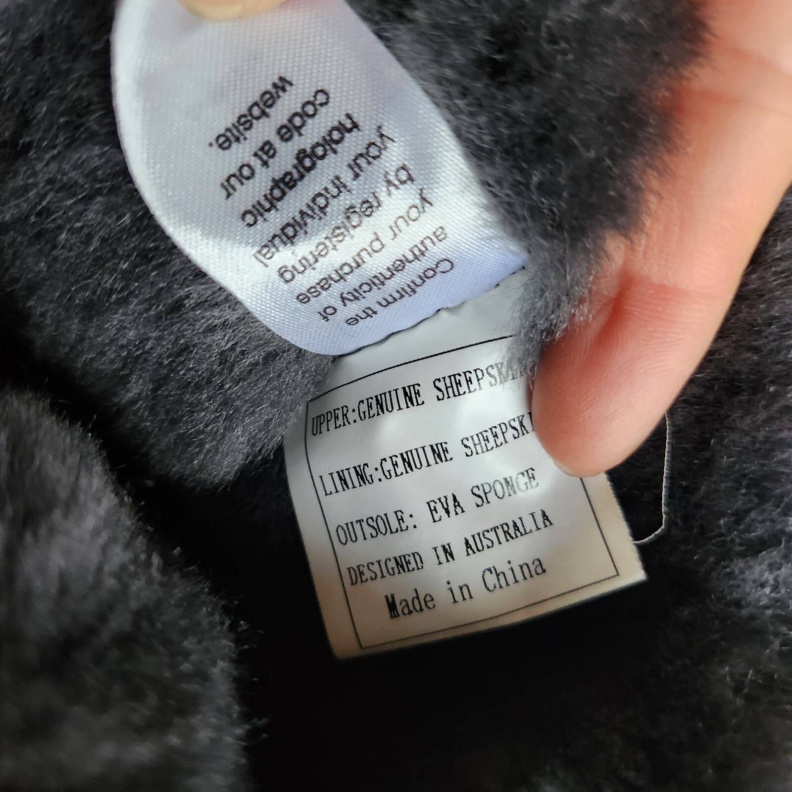 Australia Luxe Collective Sheepskin Suede Cosy Short Winter Boots Grey Women US8 - Thumbnail 14