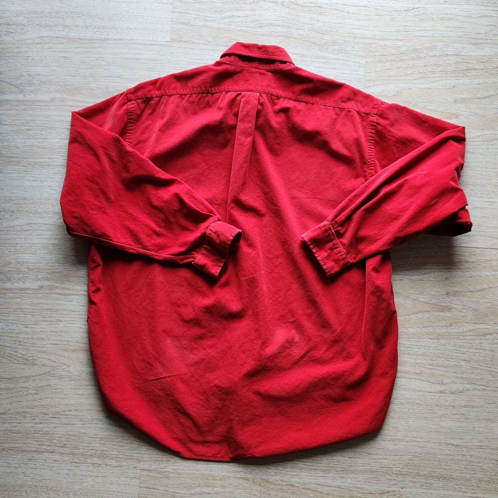 Ralph Lauren Blake Corduroy 100% Cotton Shirt Button-Up Long Sleeve Red Men's XL - Thumbnail 5