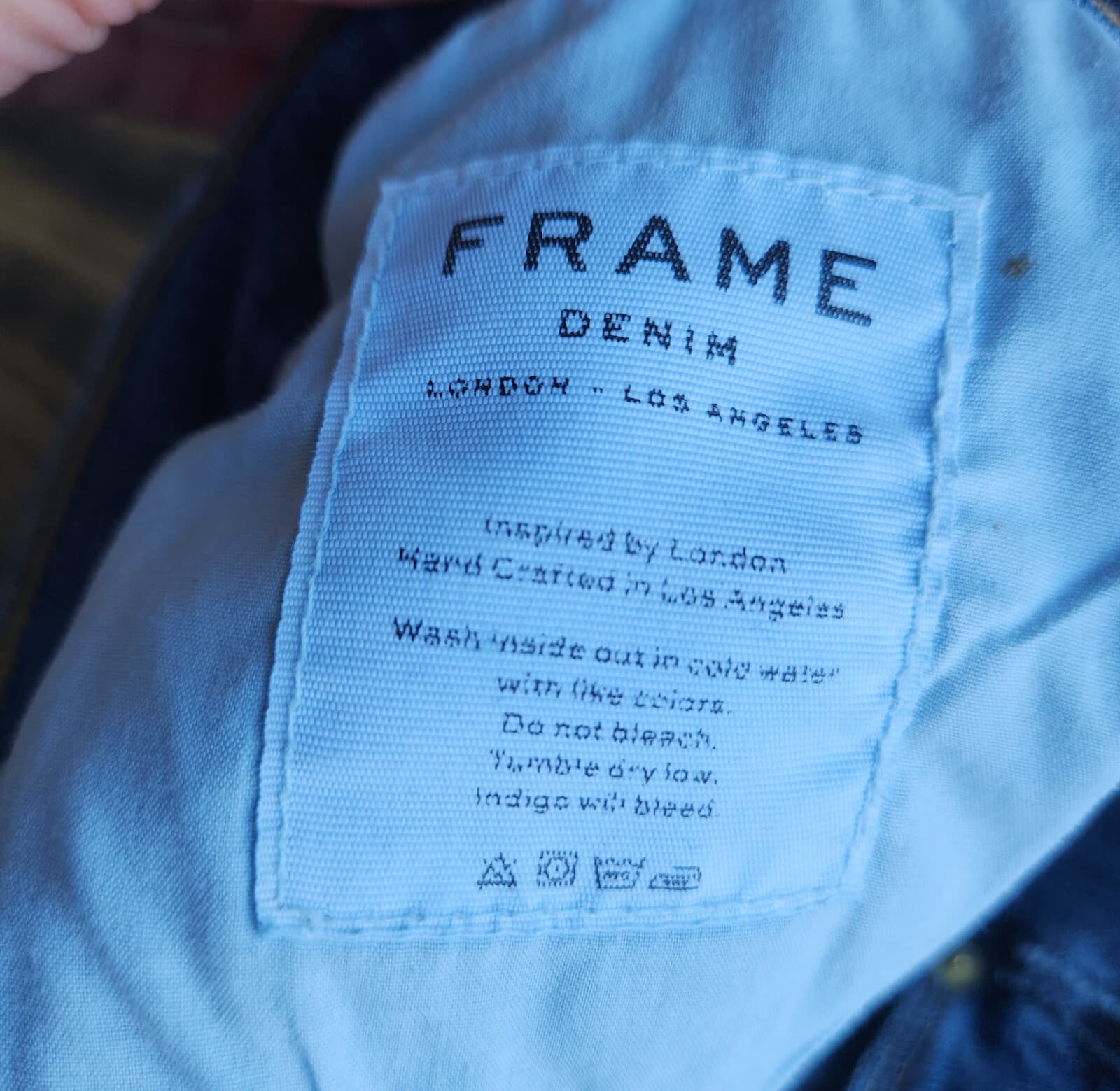 FRAME Le Nouveau Straight Slit- Raw Hem Jeans Zip Medium-Wash Blue Women's 29 - Thumbnail 9