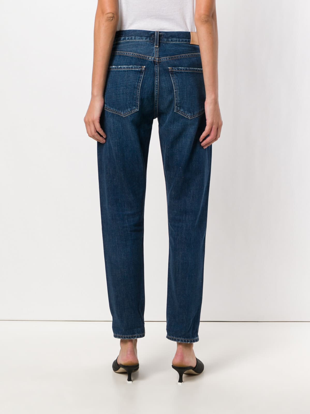 Citizens of Humanity Emerson Slim Boyfriend Distressed Jean Buttonfly Blue Sz.23 - Thumbnail 9