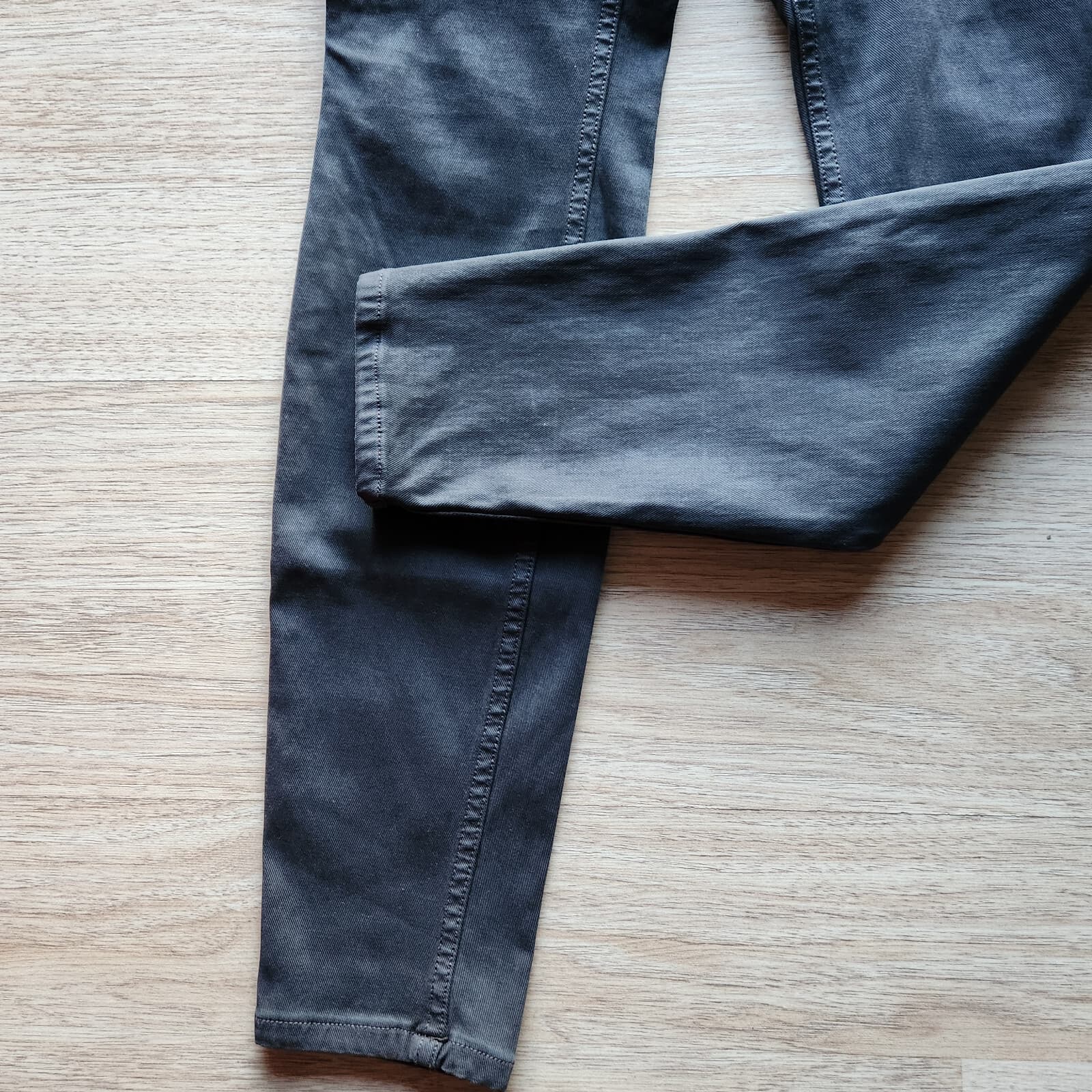 Spanx Stretch Twill Ankle Cargo High Rise Pants Pull-On Washed Black Women's L - Thumbnail 5