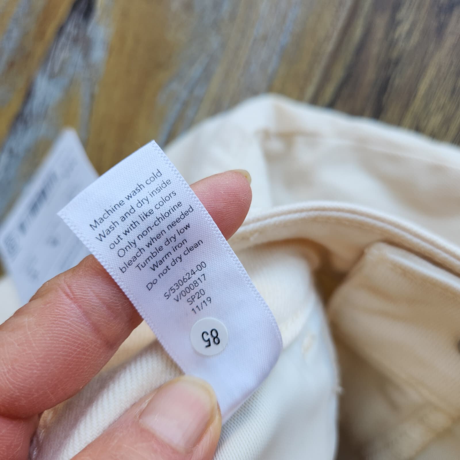 NWT Athleta $118 Flex Straight Leg Ankle Jean High Rise Pocket Cotton Bone 14-T - Thumbnail 11