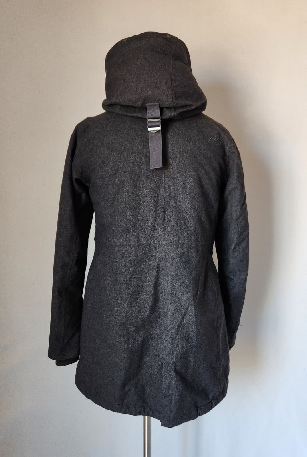 Didriksons 1913 Storm System Siri Parka Jacket Hooded Waterproof Black Womens 34 - Thumbnail 4