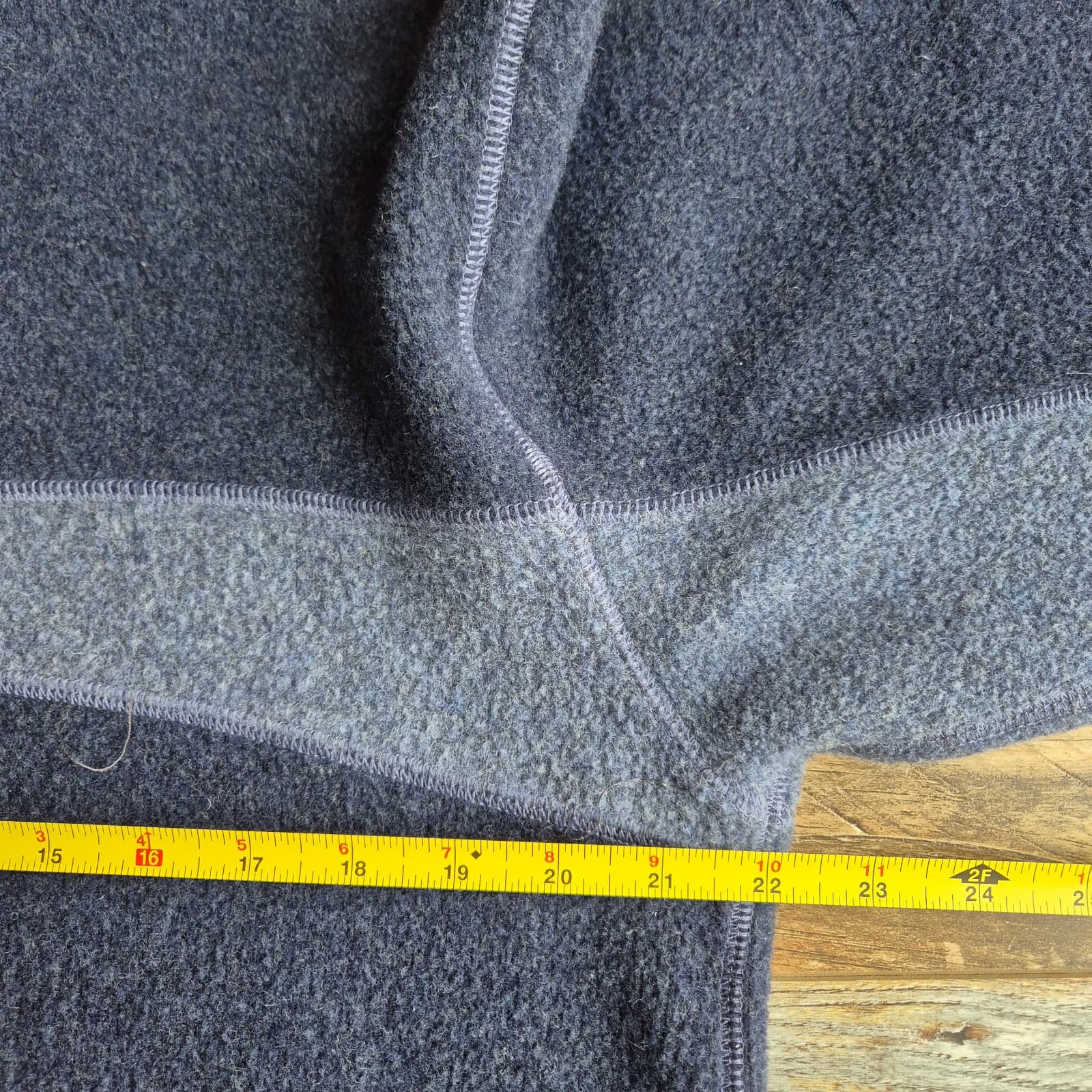 Vintage Eastern Mountain Sports Wool Blend Fleece 1/4 Zip Sweater Blue Men's M - Thumbnail 10