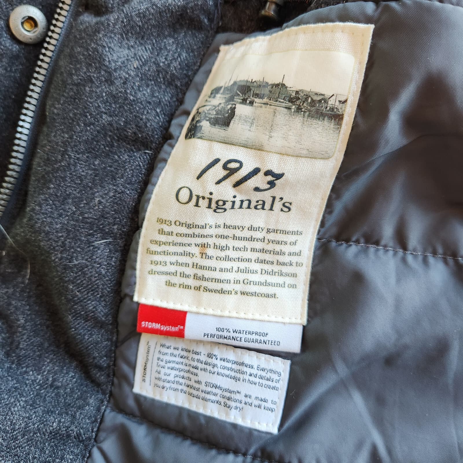 Didriksons 1913 Storm System Siri Parka Jacket Hooded Waterproof Black Womens 34 - Thumbnail 11
