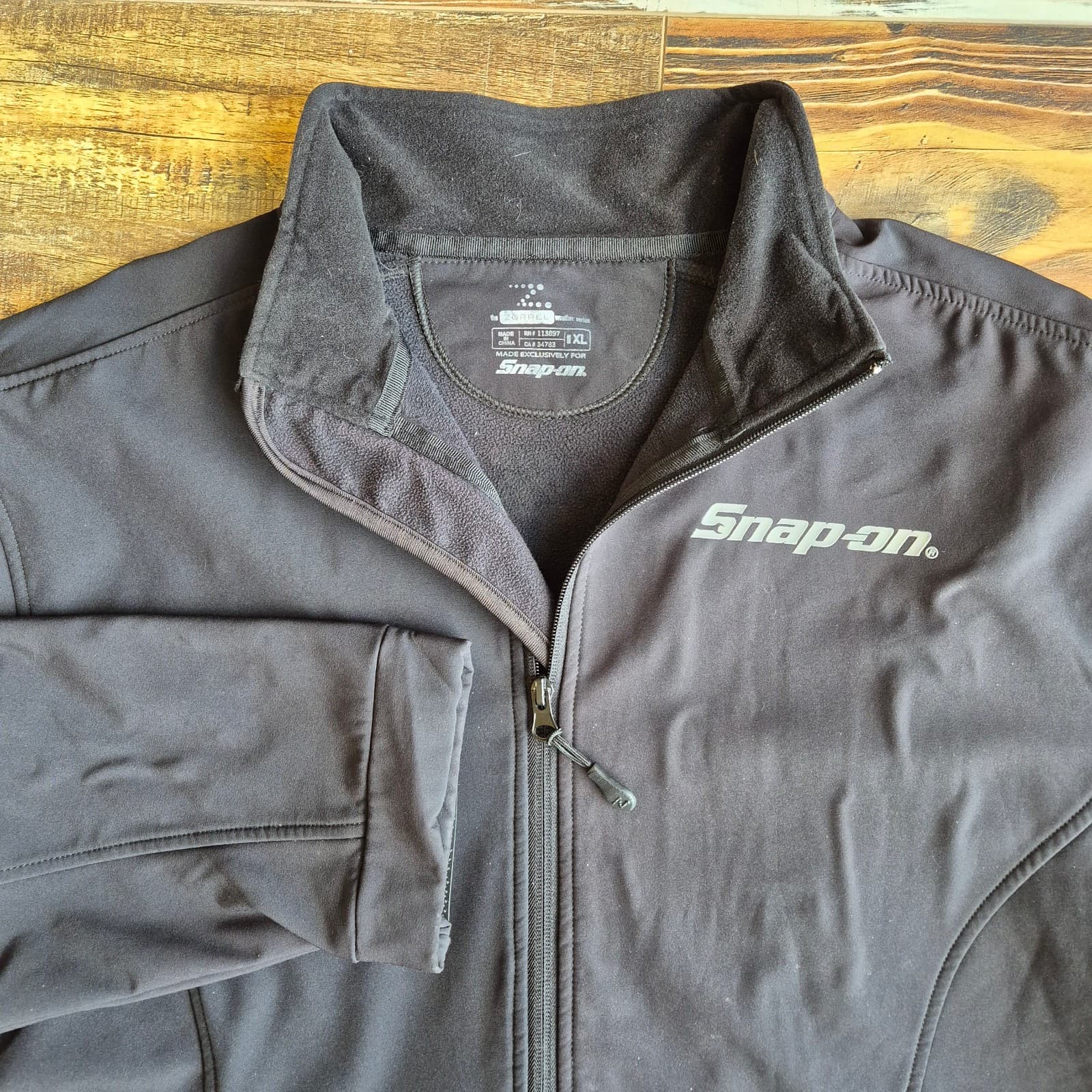 Snap-On by Zorrel Weather Serie Soft Shell Fleece Lined Jacket Black Men's XL - Thumbnail 3