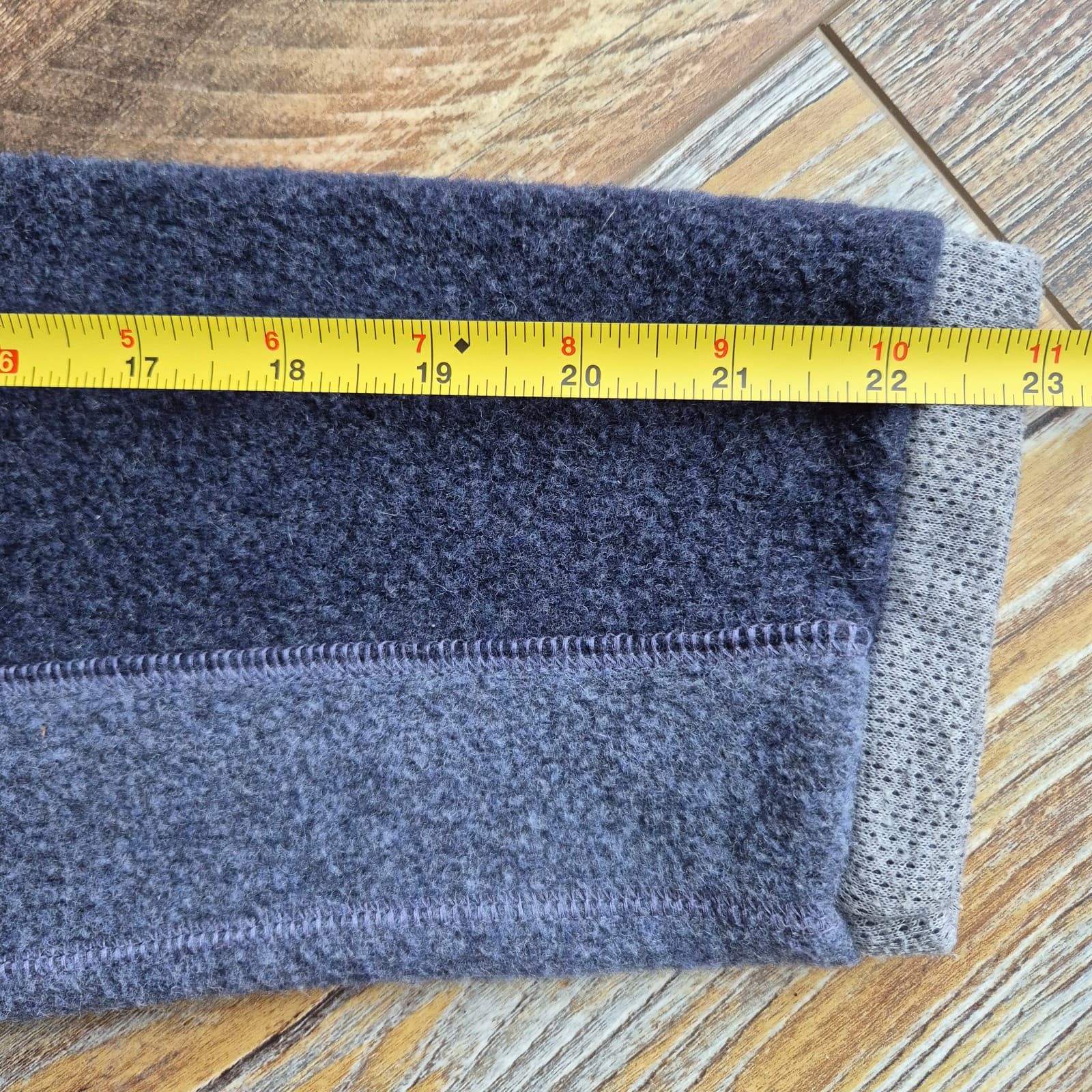Vintage Eastern Mountain Sports Wool Blend Fleece 1/4 Zip Sweater Blue Men's M - Thumbnail 9