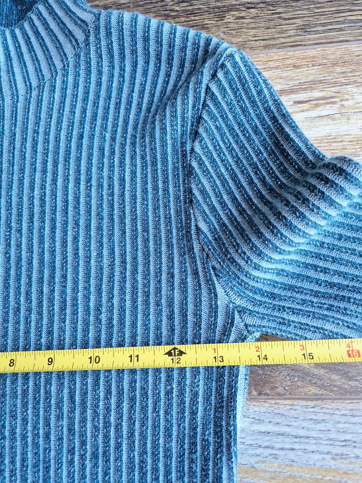 Smartwool Women's M Dacono Wool Blend Ribbed Knit Mock Neck Sweater Green Red - Thumbnail 14