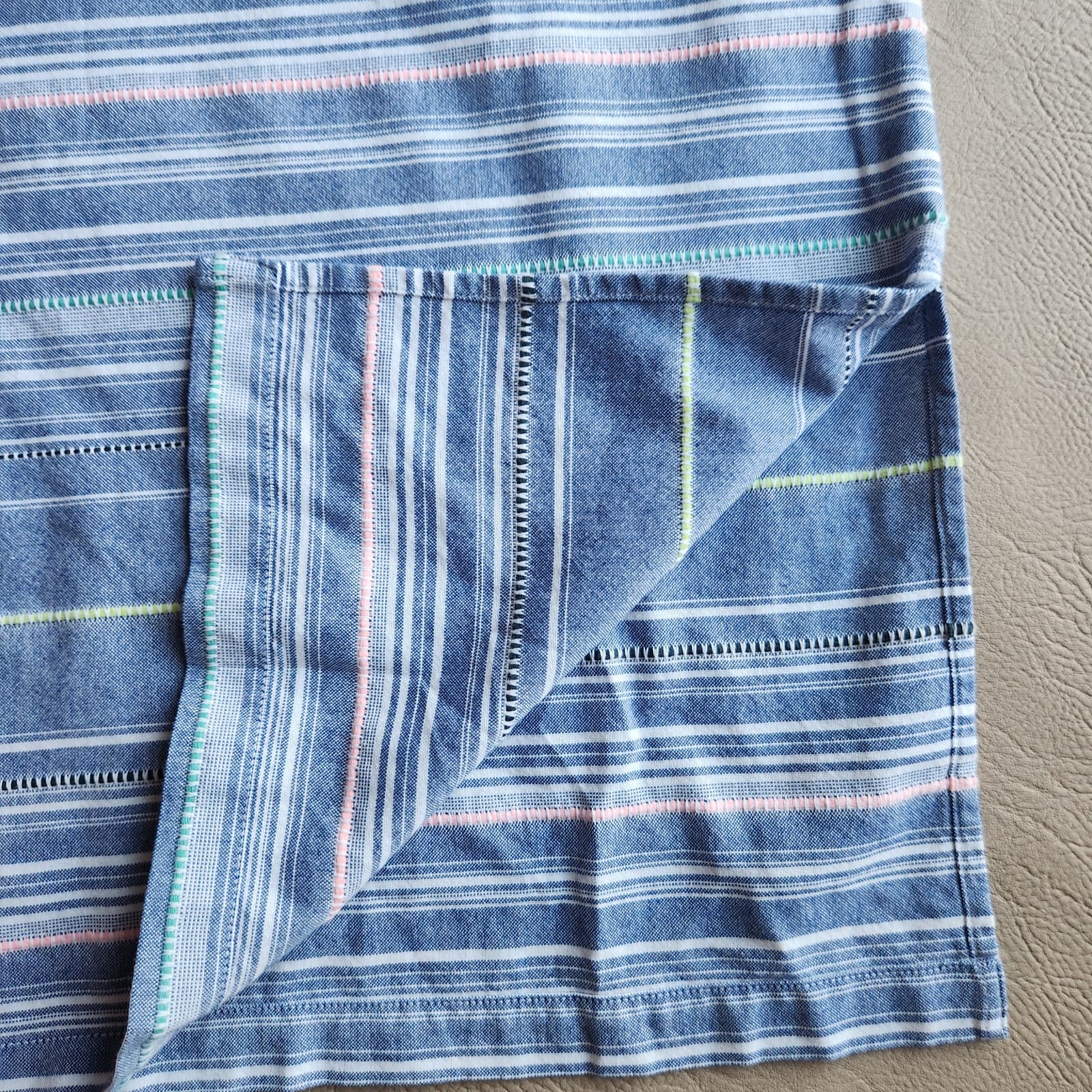 NWT Marine Layer Brea Midi Dress Sleeveless Cotton Blue Multi Strip Sz.S $125 - Thumbnail 6