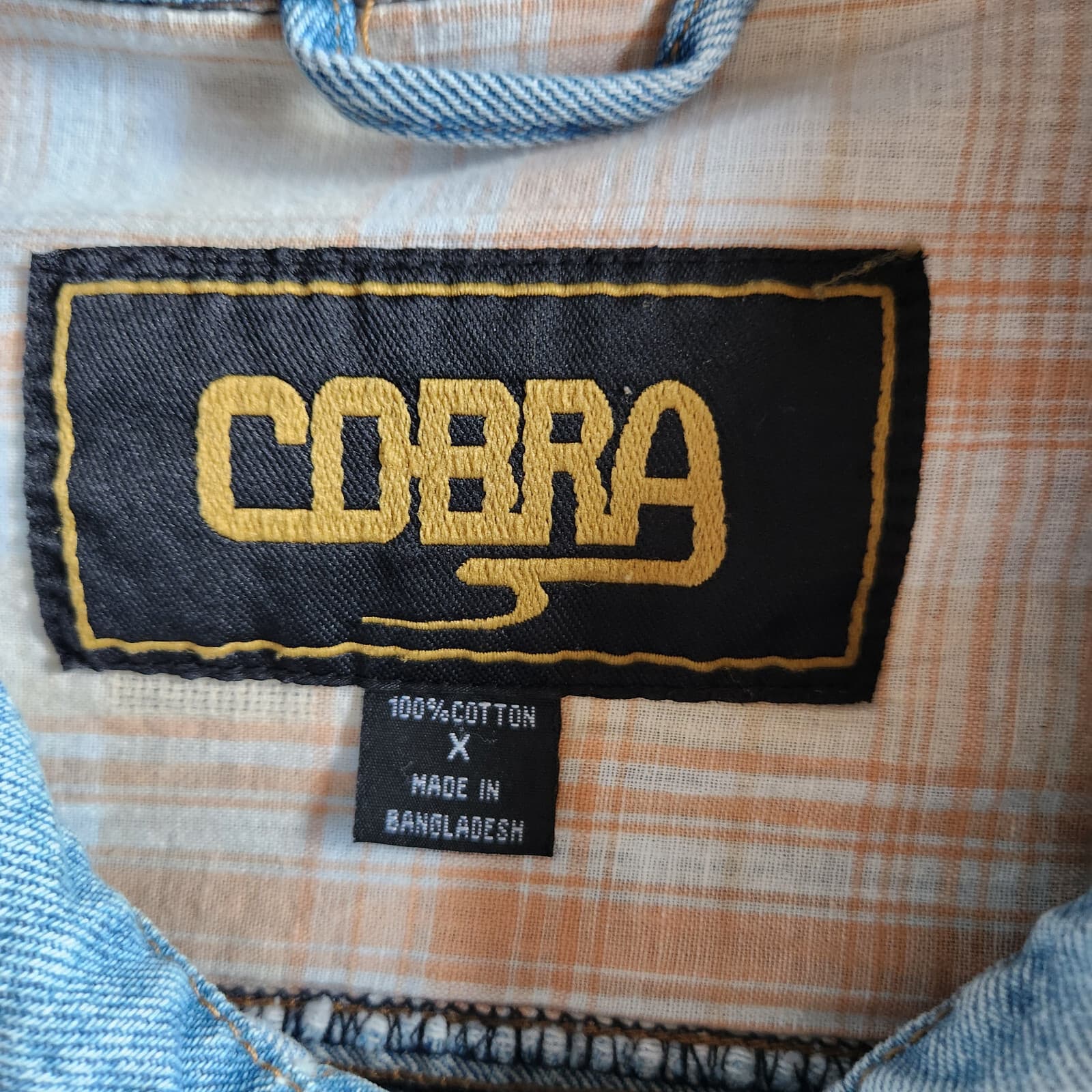 Vintage Cobra Greer Lodge 373 The Road To Nowhere Trucker Biker Jean Jacket Sz.X - Thumbnail 6