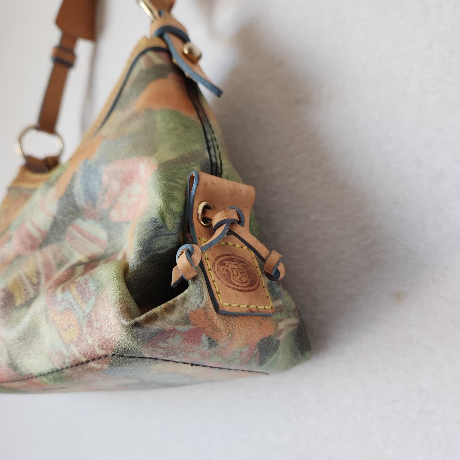Dooney & Bourke Leather Multicolor Candy Printed Shoulder Bag - Thumbnail 10
