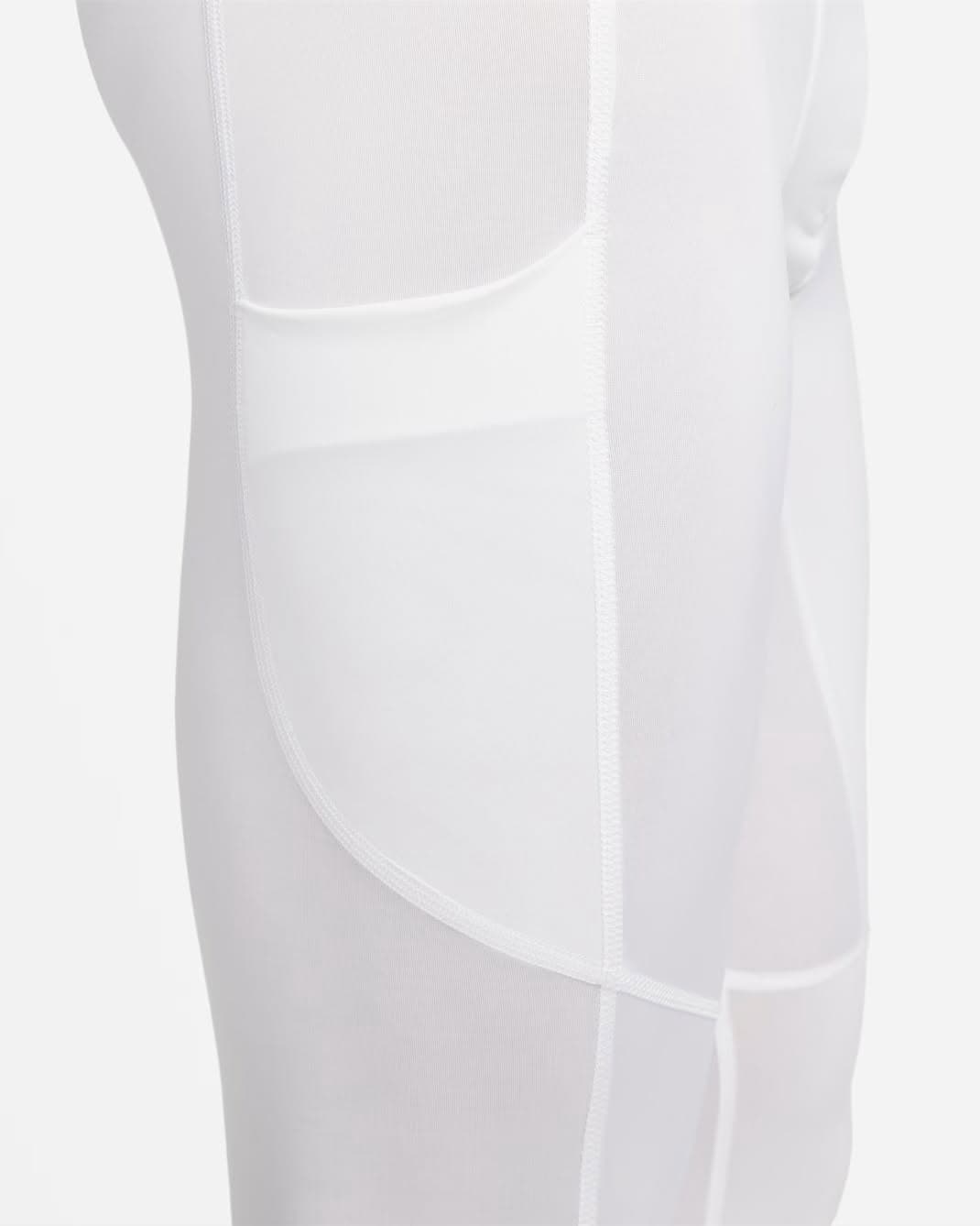 Nike Pro Dri Fit Compression 3/4 Training Tights Side Pocket White Men's L - Thumbnail 6