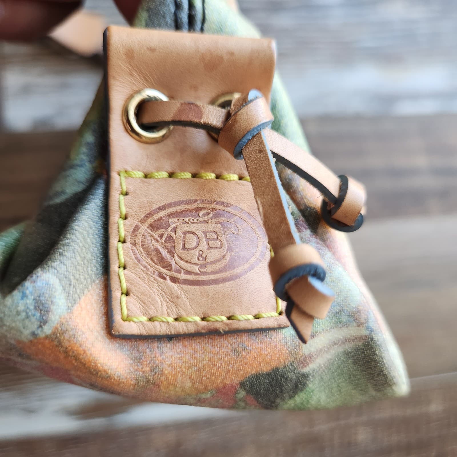 Dooney & Bourke Leather Multicolor Candy Printed Shoulder Bag - Thumbnail 20