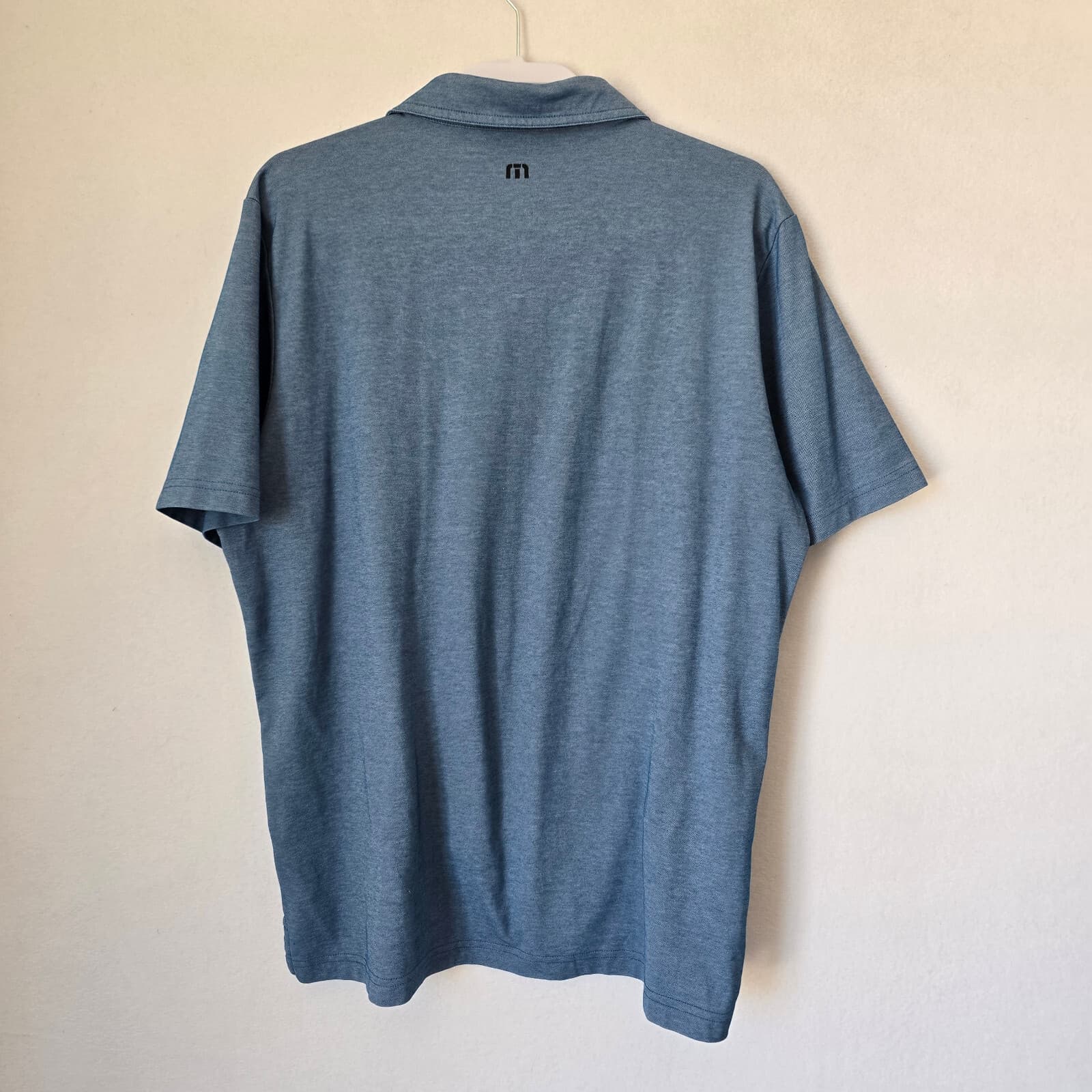 Travis Mathew Island Traveler Polo Shirt Short Sleeve Pima Cotton Blue Men's XL - Thumbnail 6