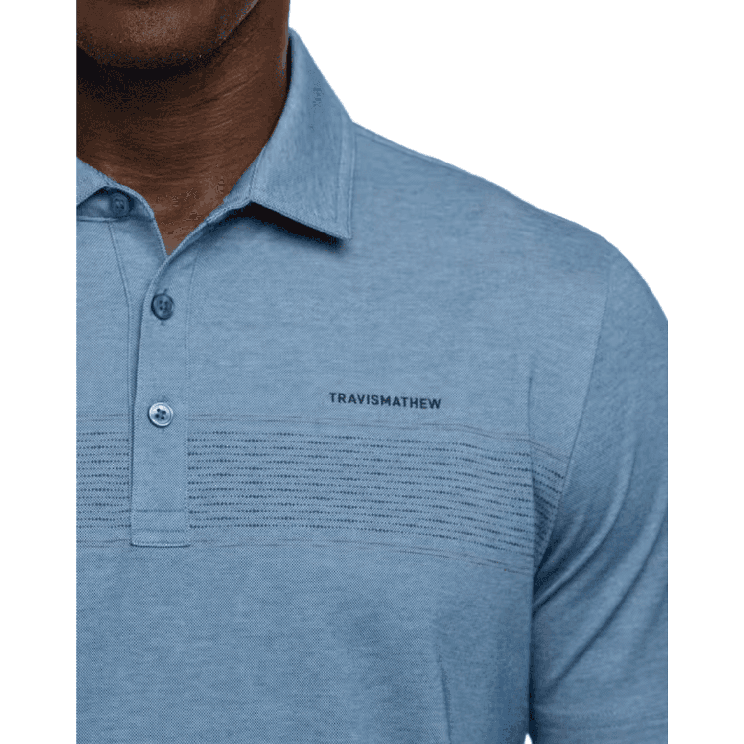 Travis Mathew Island Traveler Polo Shirt Short Sleeve Pima Cotton Blue Men's XL - Thumbnail 5