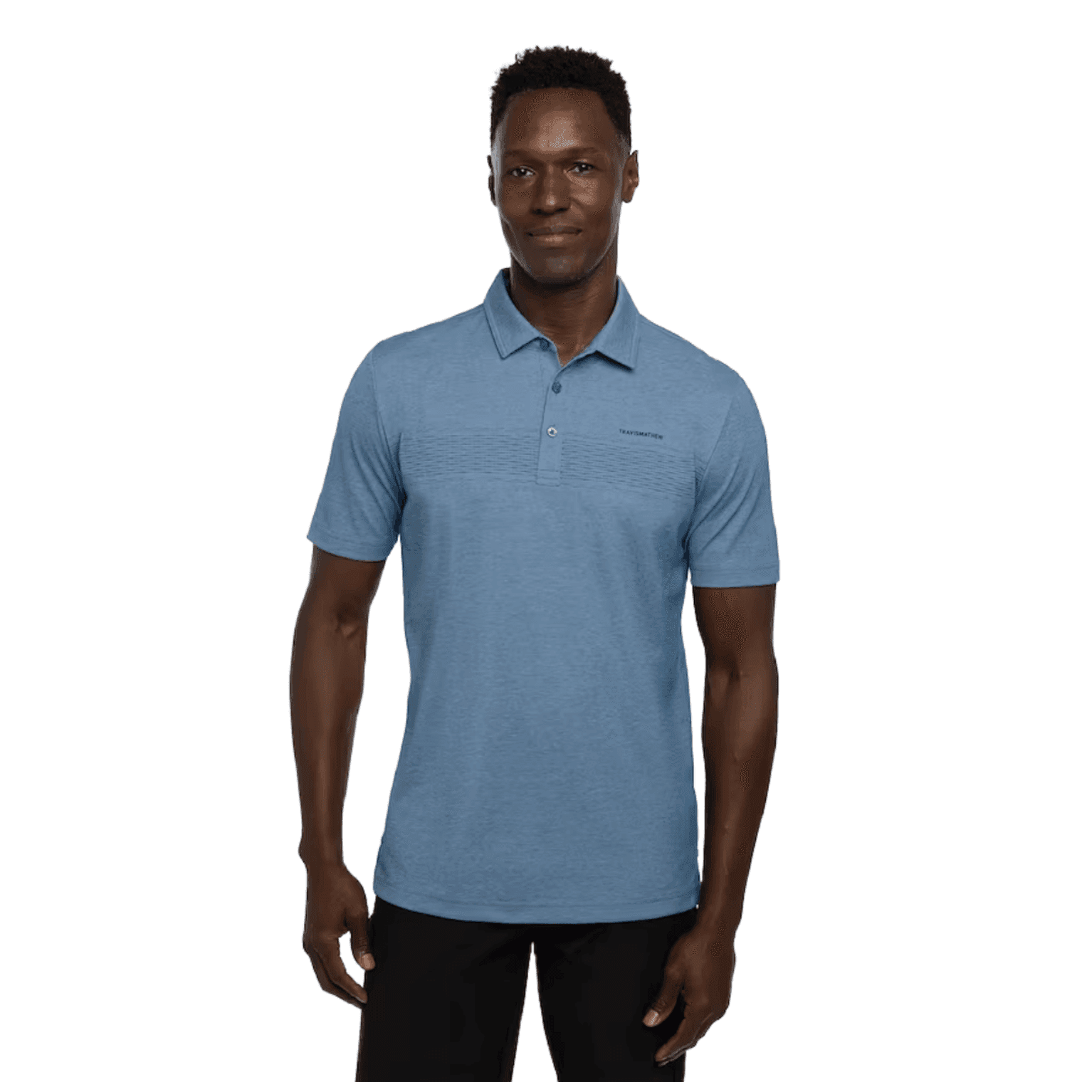 Travis Mathew Island Traveler Polo Shirt Short Sleeve Pima Cotton Blue Men's XL - Thumbnail 3