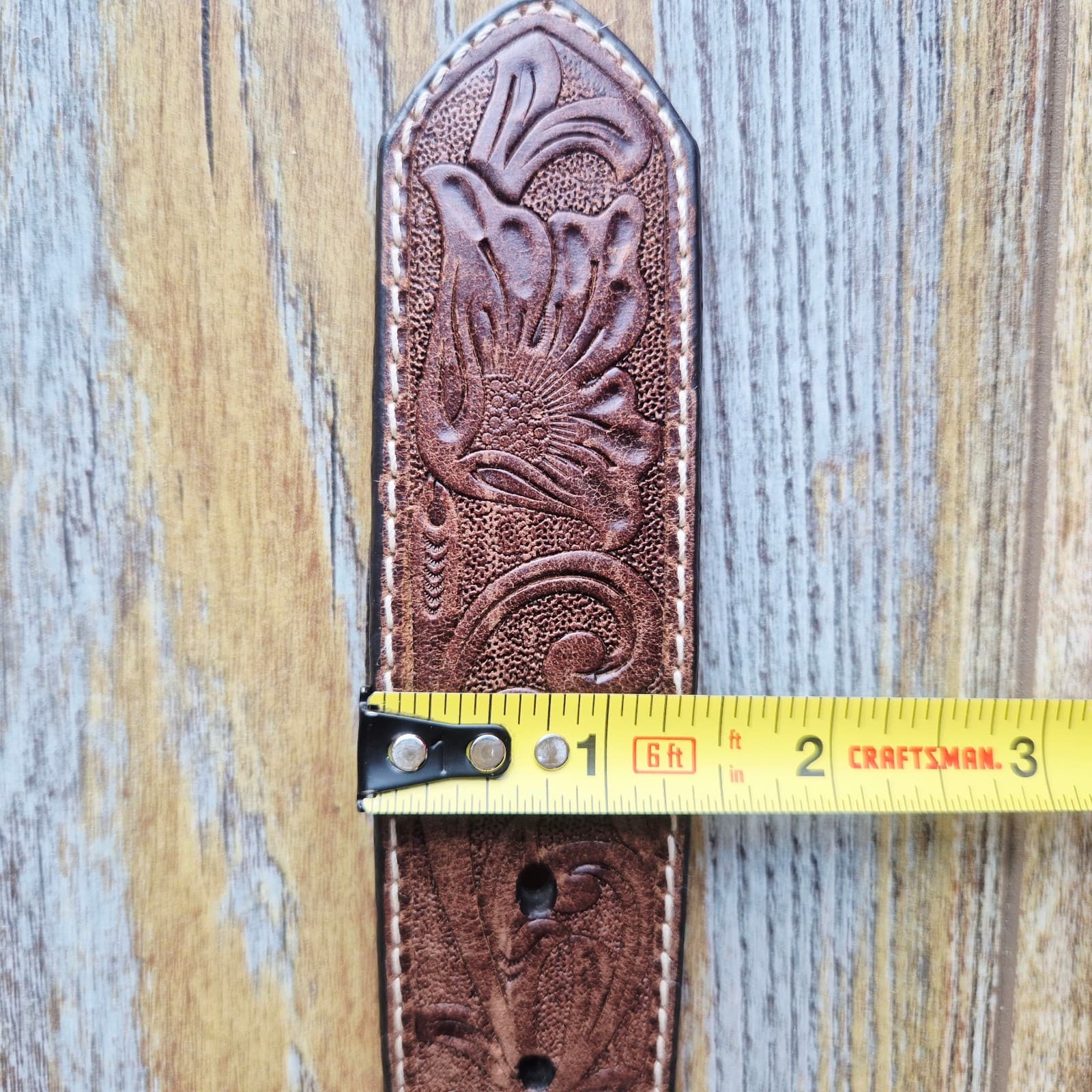 ARIAT Women's S Western Belt Embossed-Leather Turquoise Rhinestone-Accent Buckle - Thumbnail 11