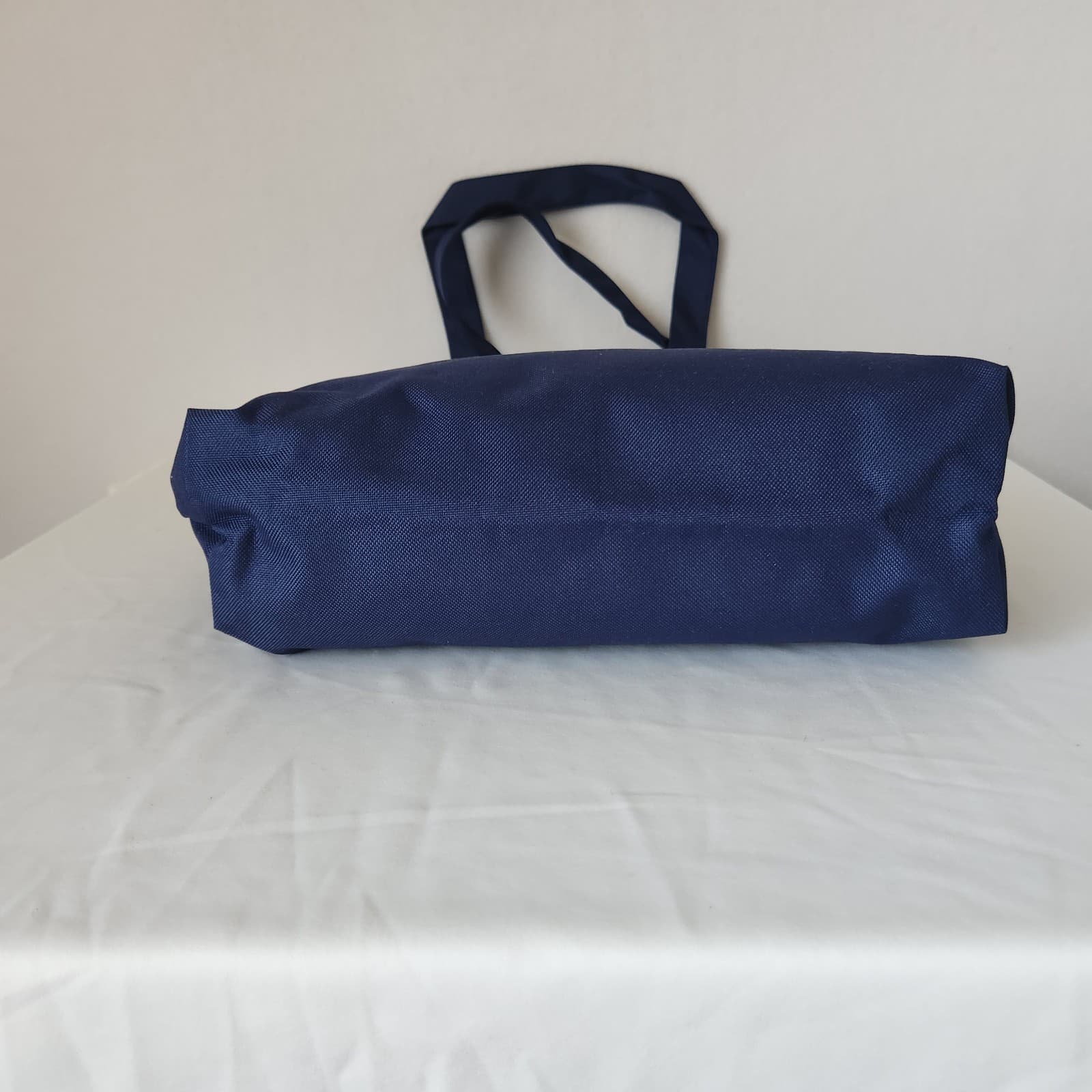 NWT Kingyo Sukui Pincponc Japanese Canvas Tote Shoulder Bag Side-Pocket Navy - Thumbnail 5