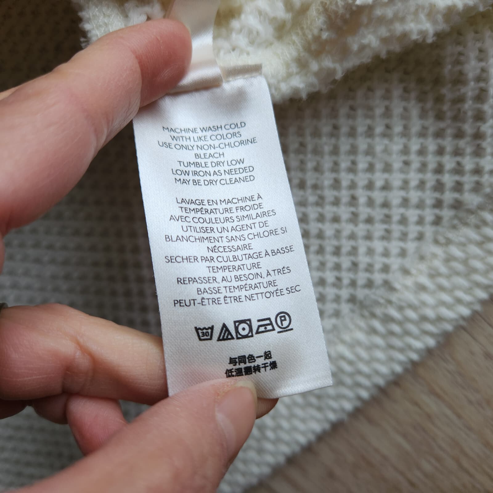 We The Free Shes A Keeper Tunic Sweater Long Sleeve Waffle Knit Ivory Women's M - Thumbnail 12