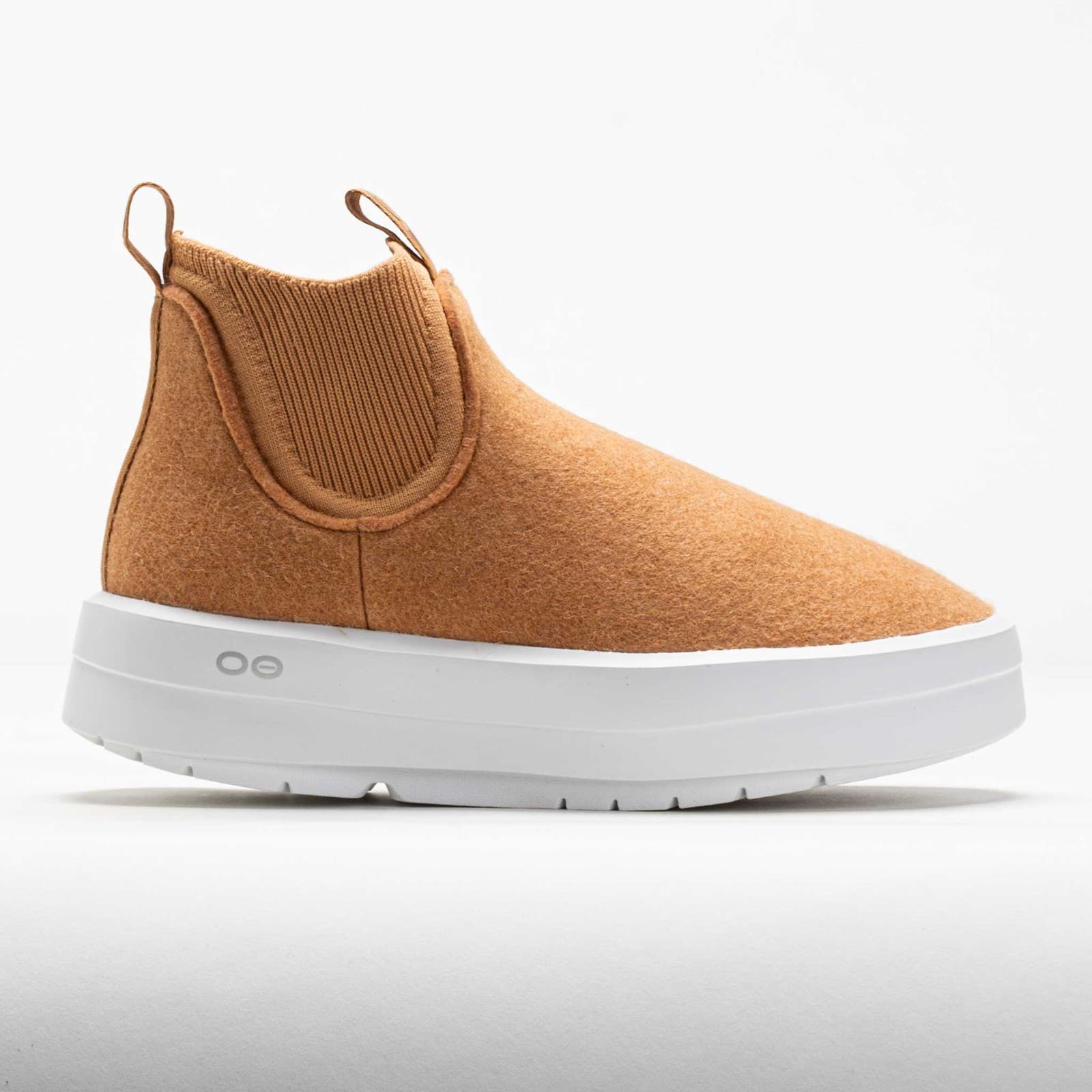 NEW OOFOS OOmega Londoner Women's 5 Ankle Boot Insulated Wool Blend Almond $160 - Thumbnail 2