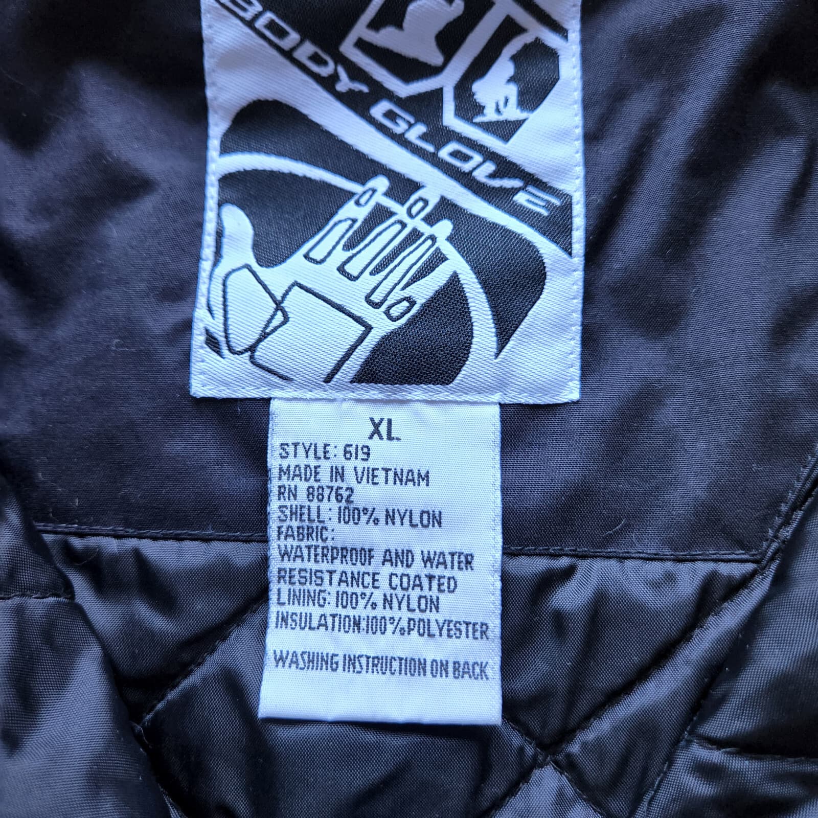 Body Glove Fifty 3 Ski Surf Hooded Jacket Insulated Waterproof Zip Black Men XL - Thumbnail 8