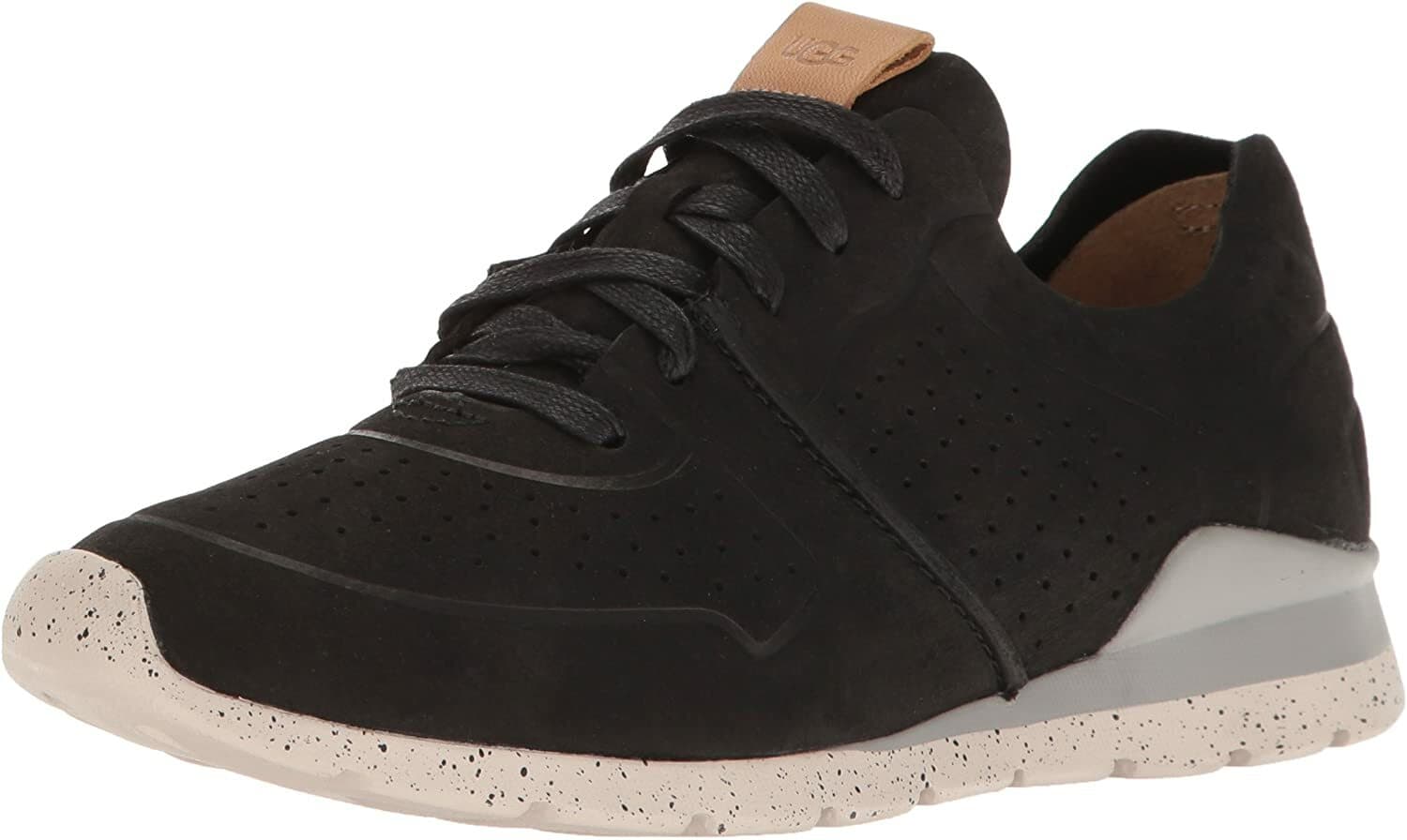UGG Australia Tye Women Leather Fashion Sneakers Lace Up Black US6 EU36 #1016674 - Thumbnail 3