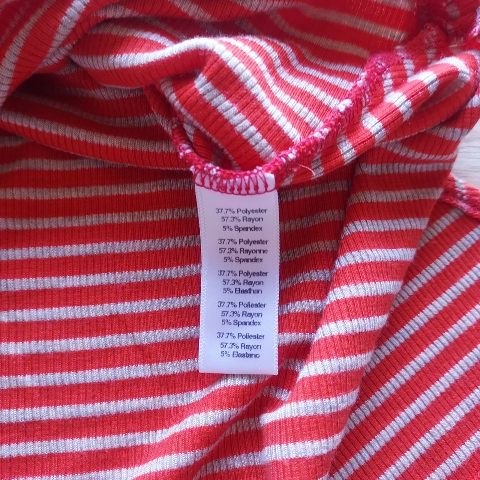 Puella Anthropologie Turtleneck Swing Tunic Tank Top Sleeveless Orange Stripe XS - Thumbnail 8