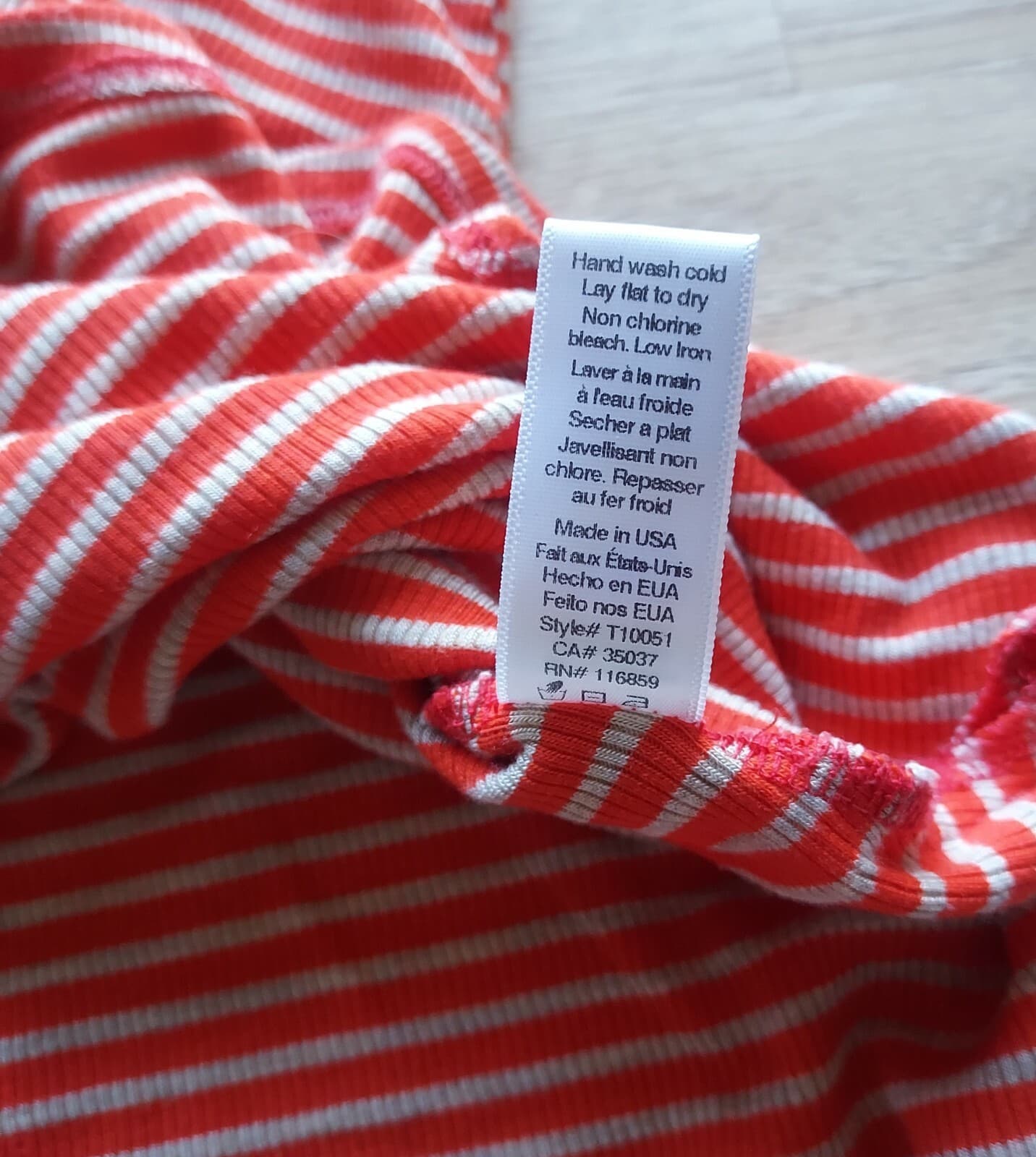 Puella Anthropologie Turtleneck Swing Tunic Tank Top Sleeveless Orange Stripe XS - Thumbnail 9