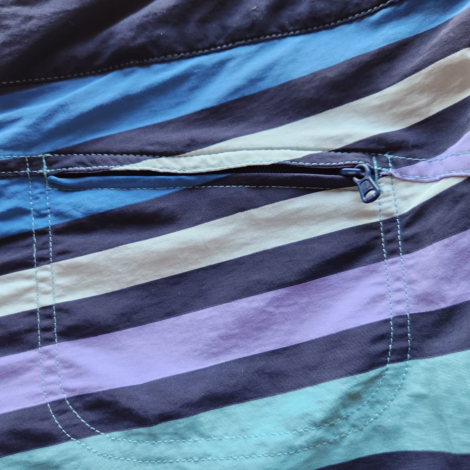 Patagonia Wavefarer Board Shorts Swim Beach Zip-Pocket Water Ribbon Women Sz.2 - Thumbnail 5