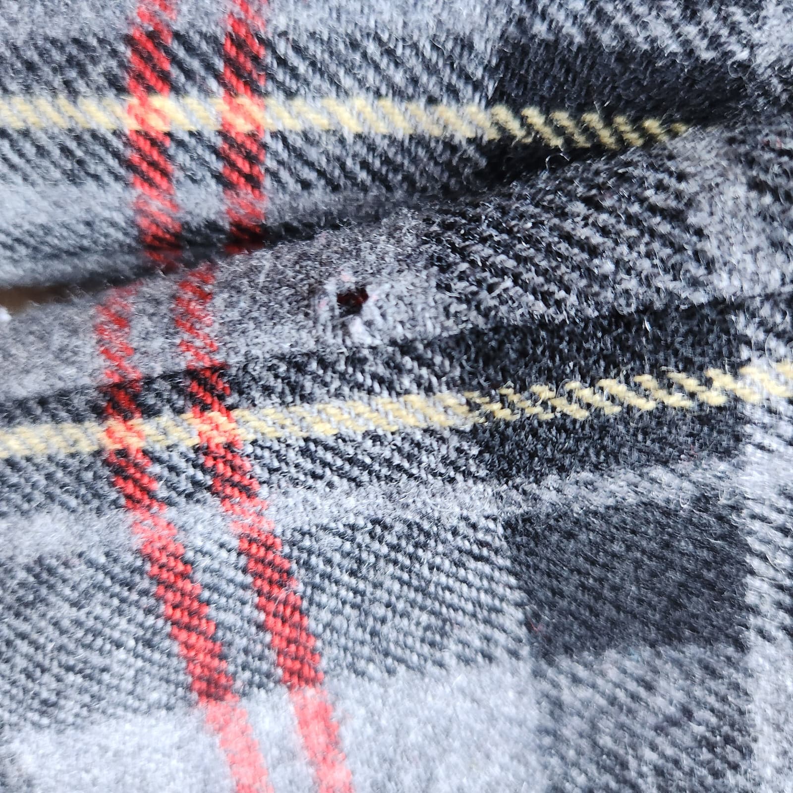 Vintage'50s Pendleton Wool Plaid Blazer Velvet-Collar Multicolor Women 18 USA - Thumbnail 11