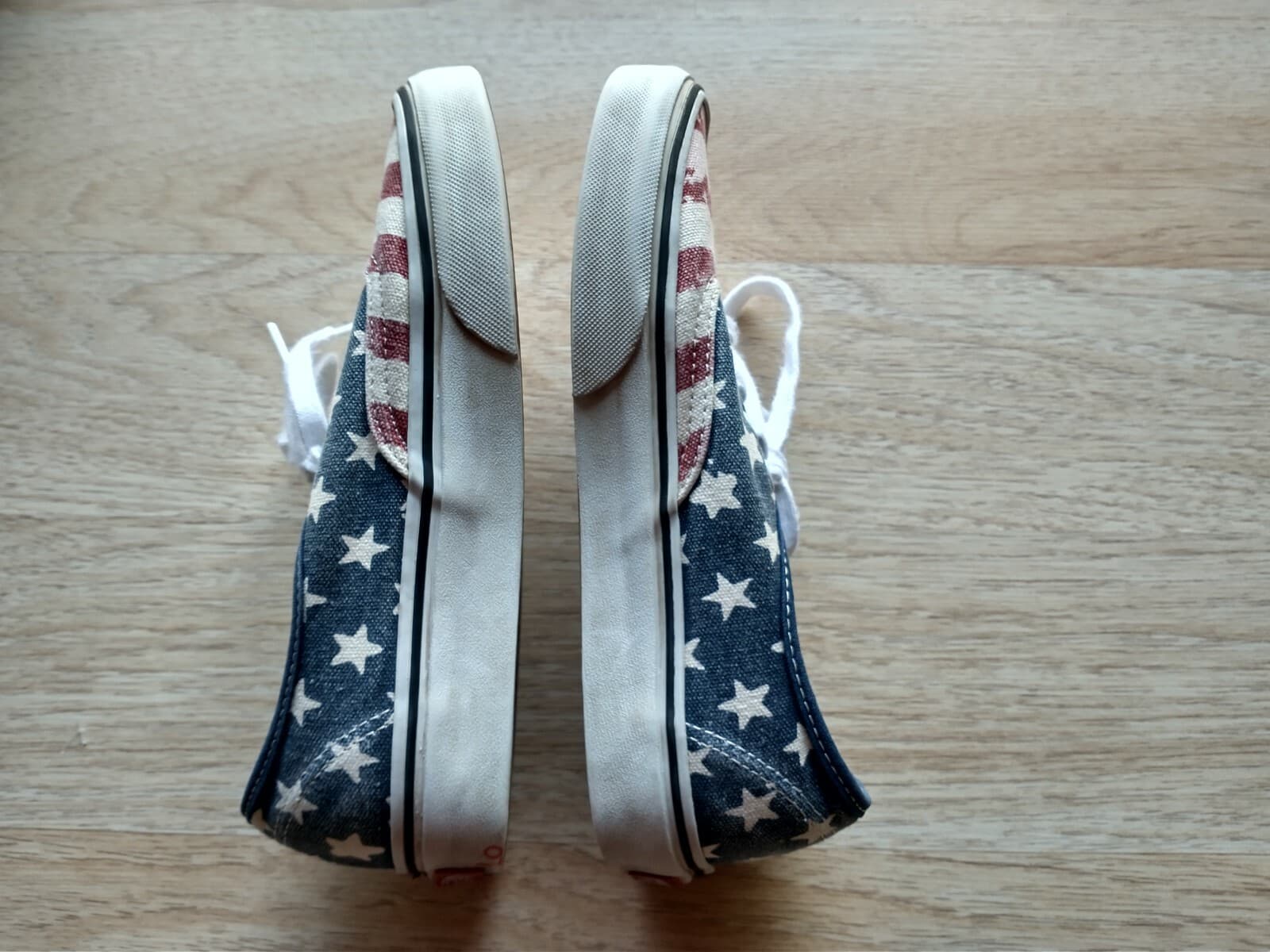 Vans Authentic Americana US Flag Unisex Canvas Shoes Sneakers Lace Sz.US M4 W5.5 - Thumbnail 4